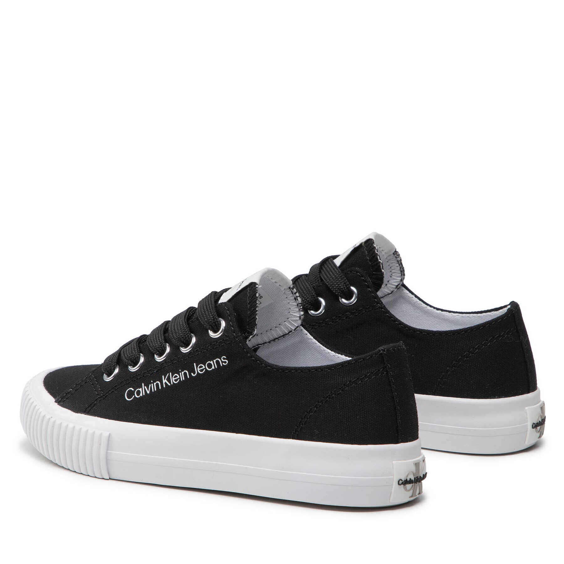 Calvin Klein Jeans Гуменки Low Cut Lace-Up Sneaker V3X9-80126-0890 M Черен - Pepit.bg