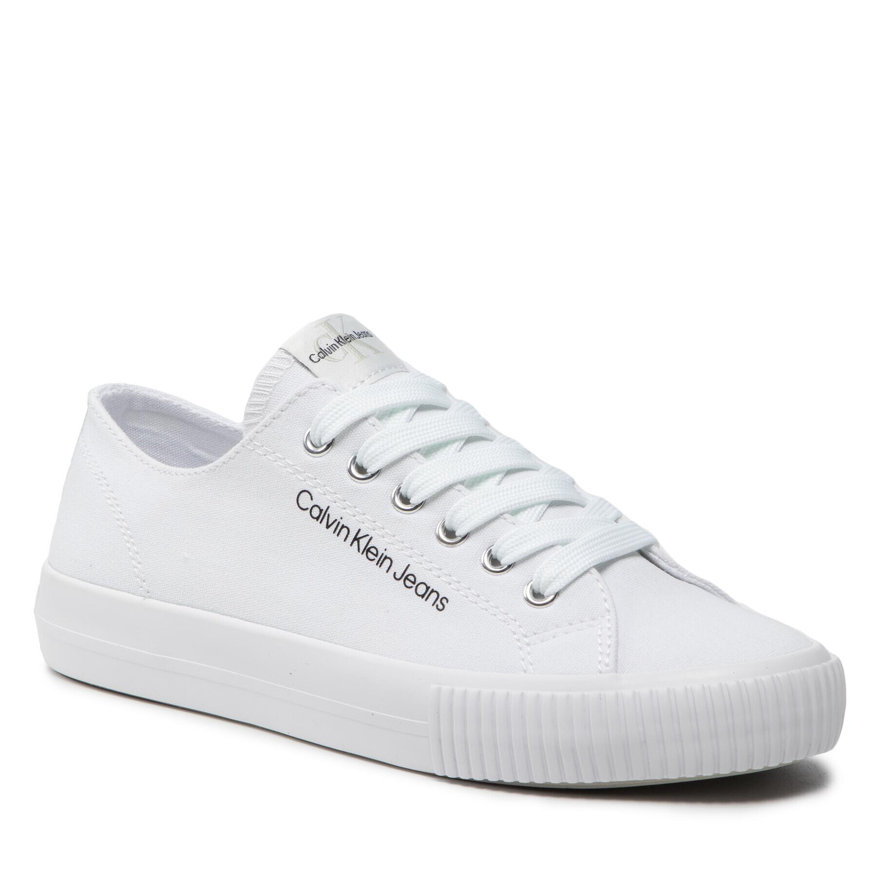 Calvin Klein Jeans Гуменки Low Cut Lace-Up Sneaker V3X9-80126-0890 S Бял - Pepit.bg