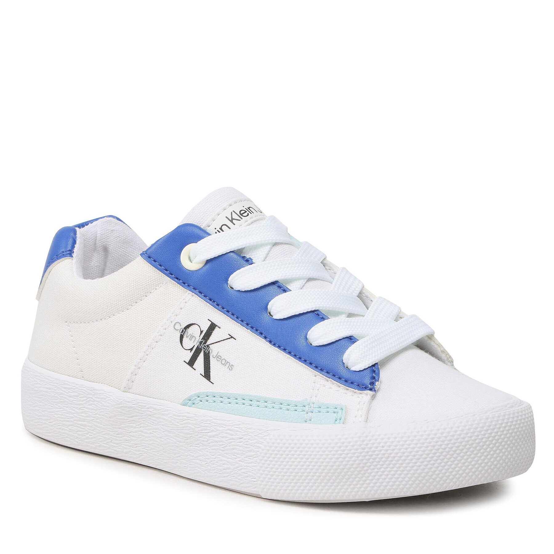 Calvin Klein Jeans Гуменки Lowcut Lace-Up Sneaker V3X9-80564-1355 M Бял - Pepit.bg