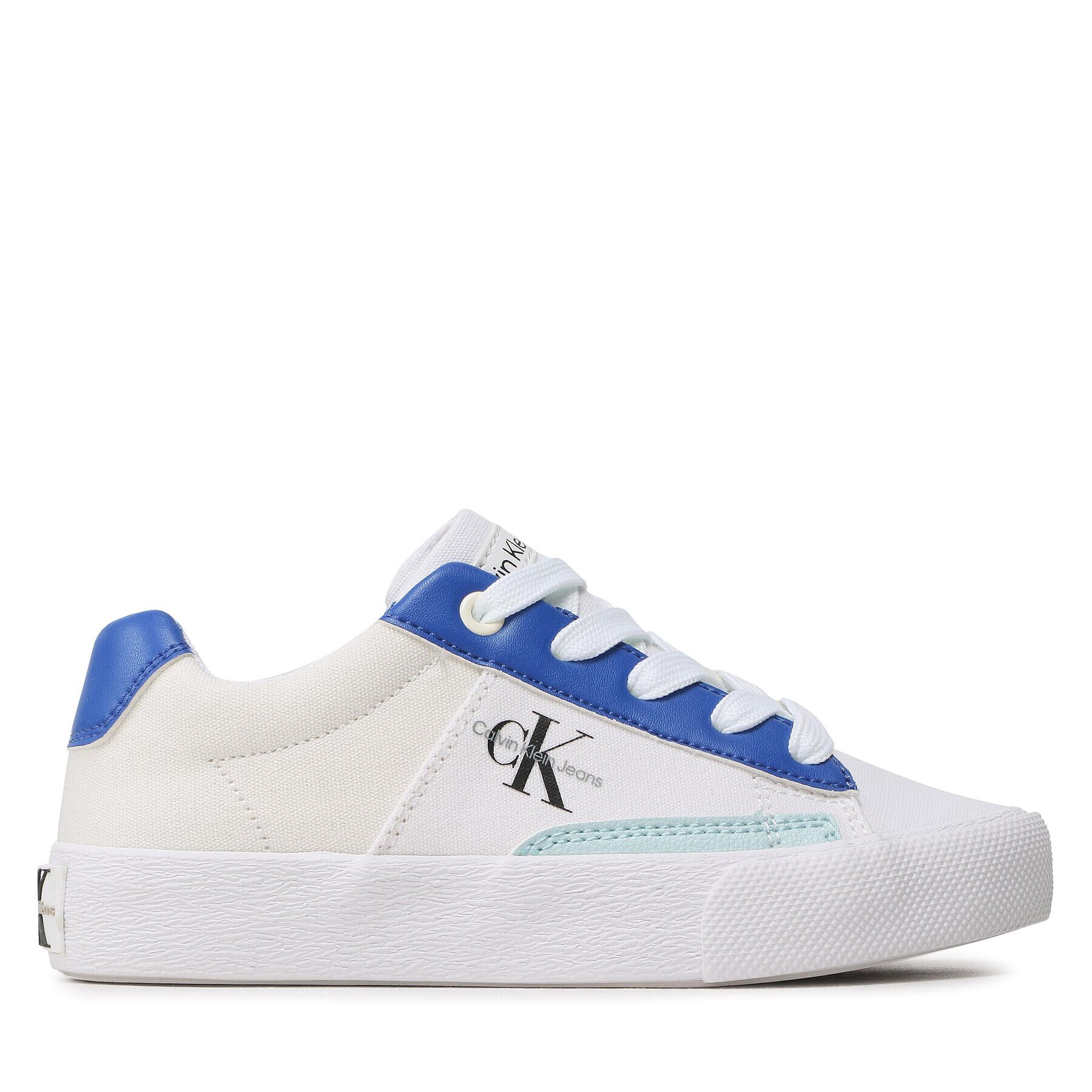 Calvin Klein Jeans Гуменки Lowcut Lace-Up Sneaker V3X9-80564-1355 M Бял - Pepit.bg