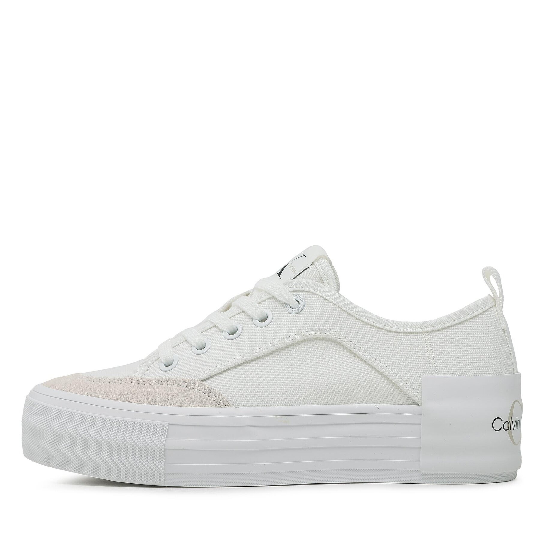 Calvin Klein Jeans Гуменки Vulc Flatform Bold Irreg Lines YW0YW00903 Екрю - Pepit.bg