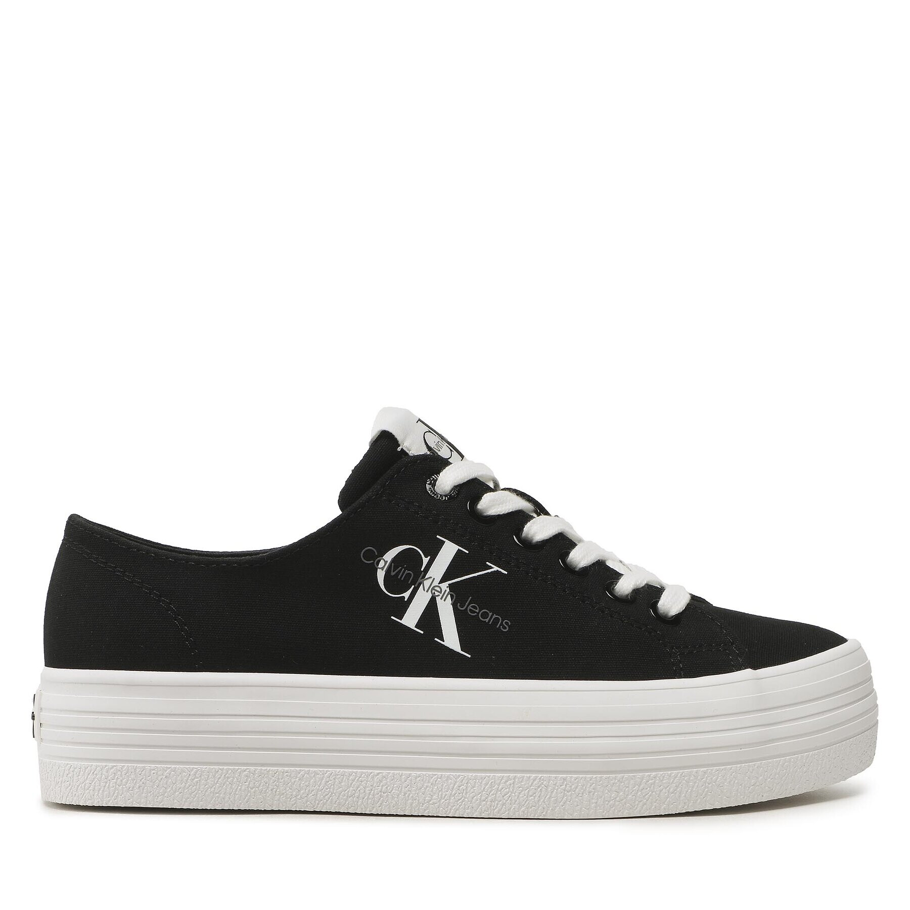 Calvin Klein Jeans Гуменки Vulc Flatform Essential Mono YW0YW01030 Черен - Pepit.bg