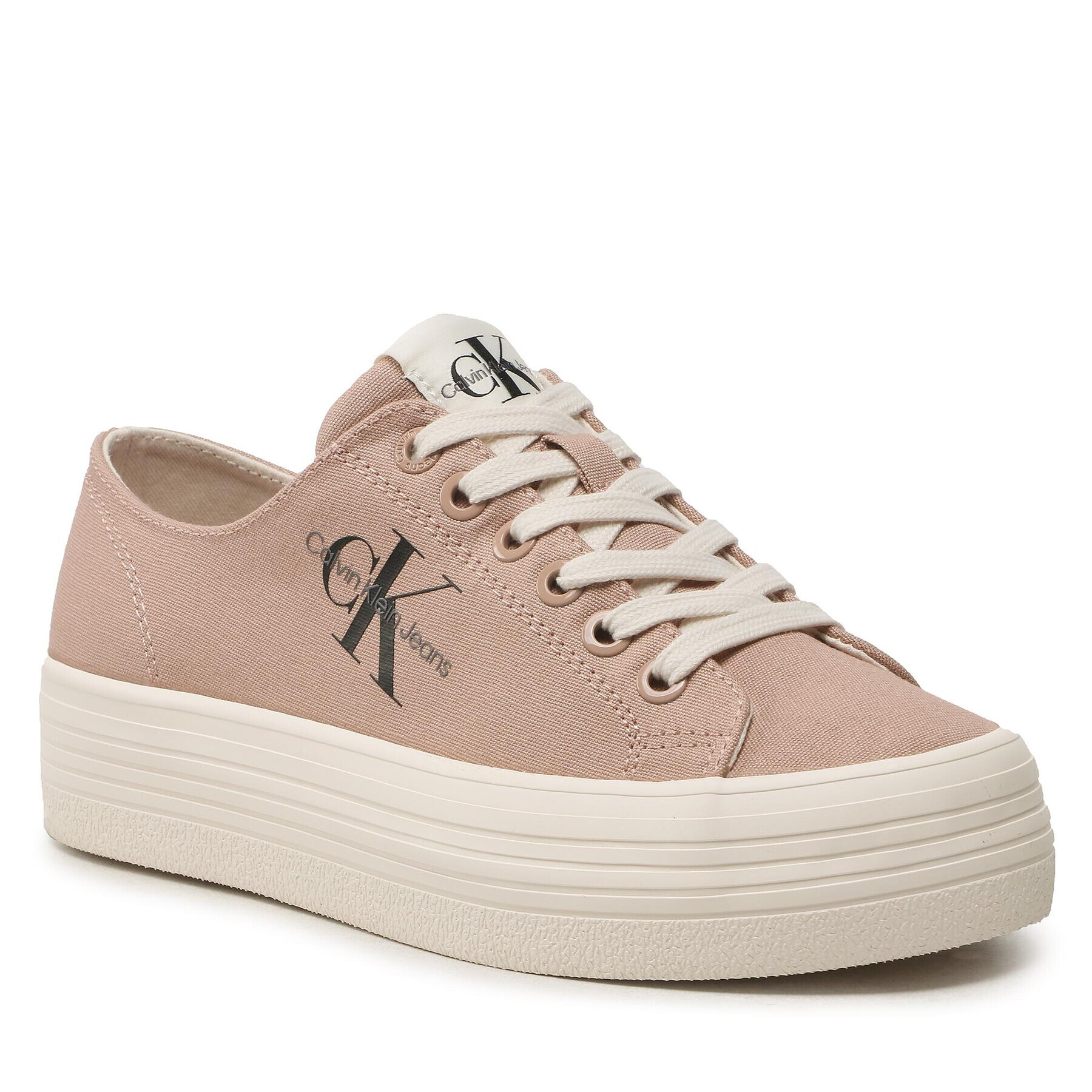 Calvin Klein Jeans Гуменки Vulc Flatform Essential Mono YW0YW01030 Розов - Pepit.bg