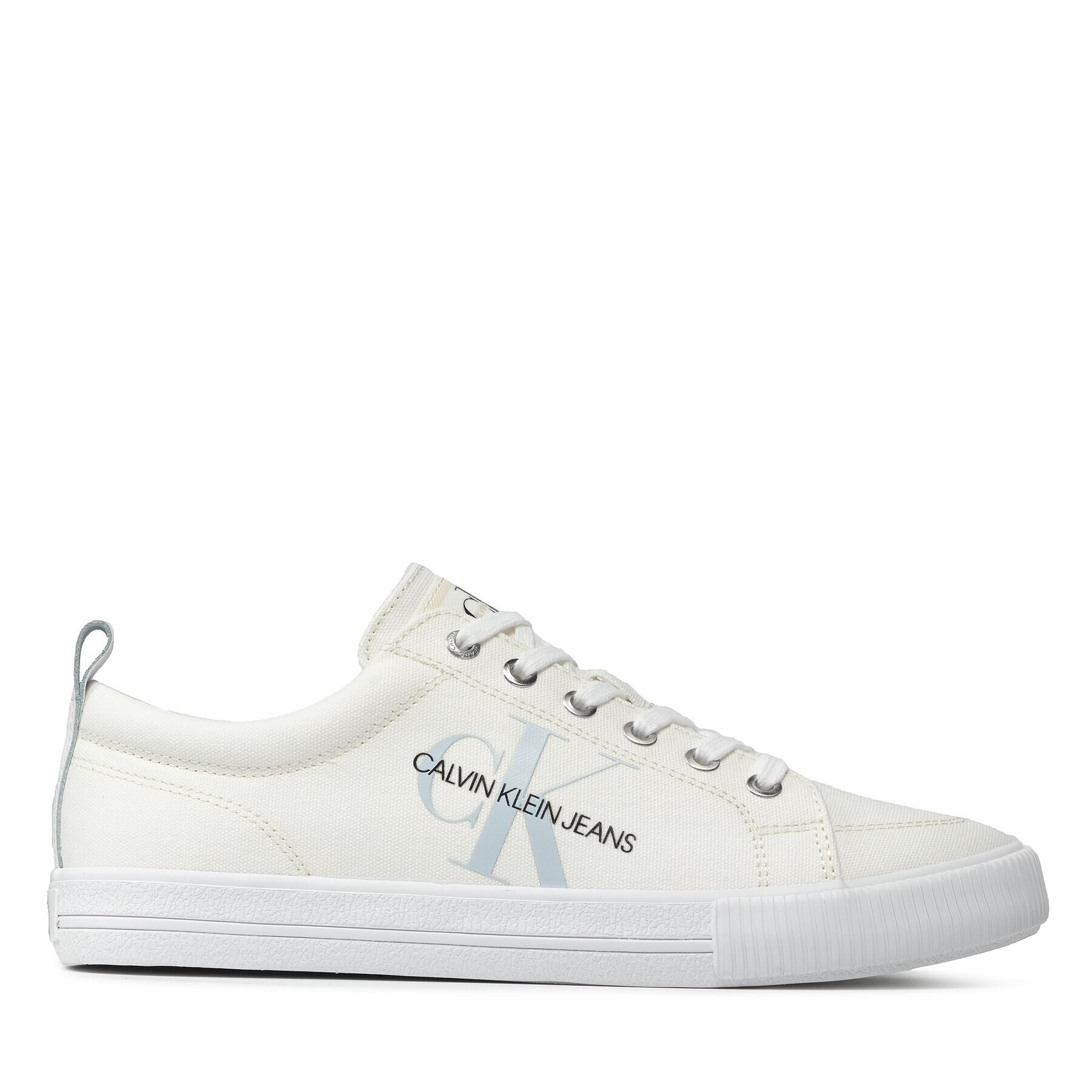 Calvin Klein Jeans Гуменки Vulcanized Laceup Sneaker YM0YM00274 Бял - Pepit.bg