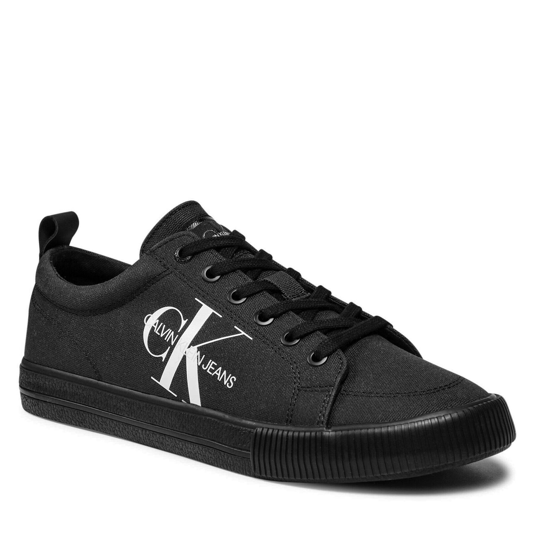 Calvin Klein Jeans Гуменки Vulcanized Laceup Sneaker YM0YM0274 Черен - Pepit.bg