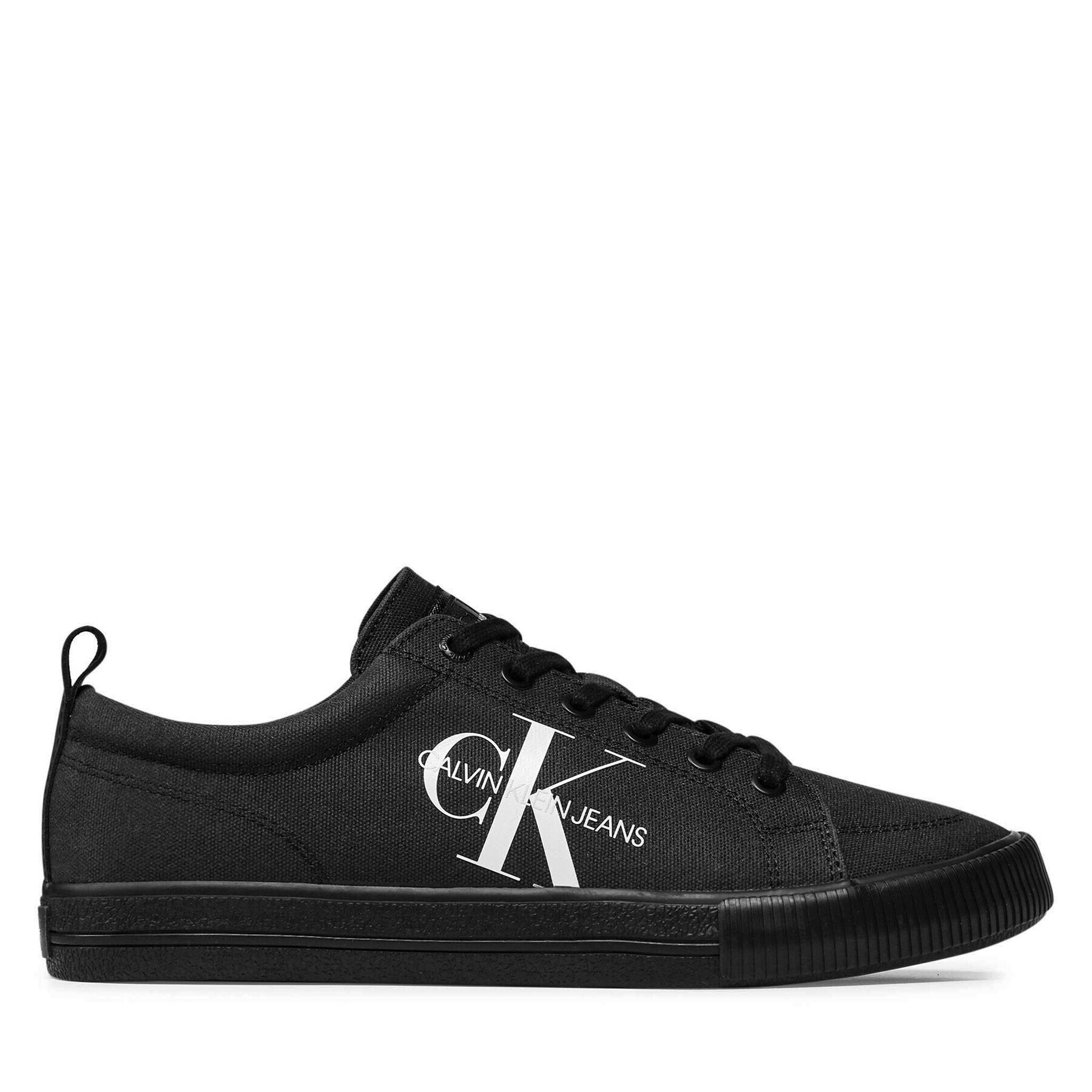 Calvin Klein Jeans Гуменки Vulcanized Laceup Sneaker YM0YM0274 Черен - Pepit.bg