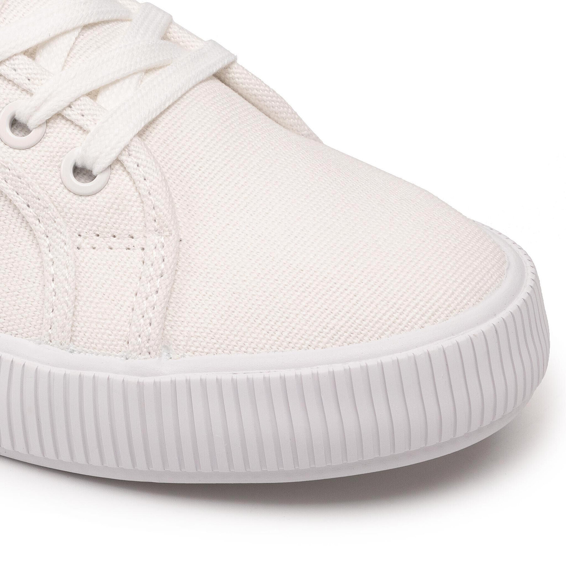 Calvin Klein Jeans Гуменки Vulcanized Sneaker Laceup Co YM0YM00254 Бял - Pepit.bg