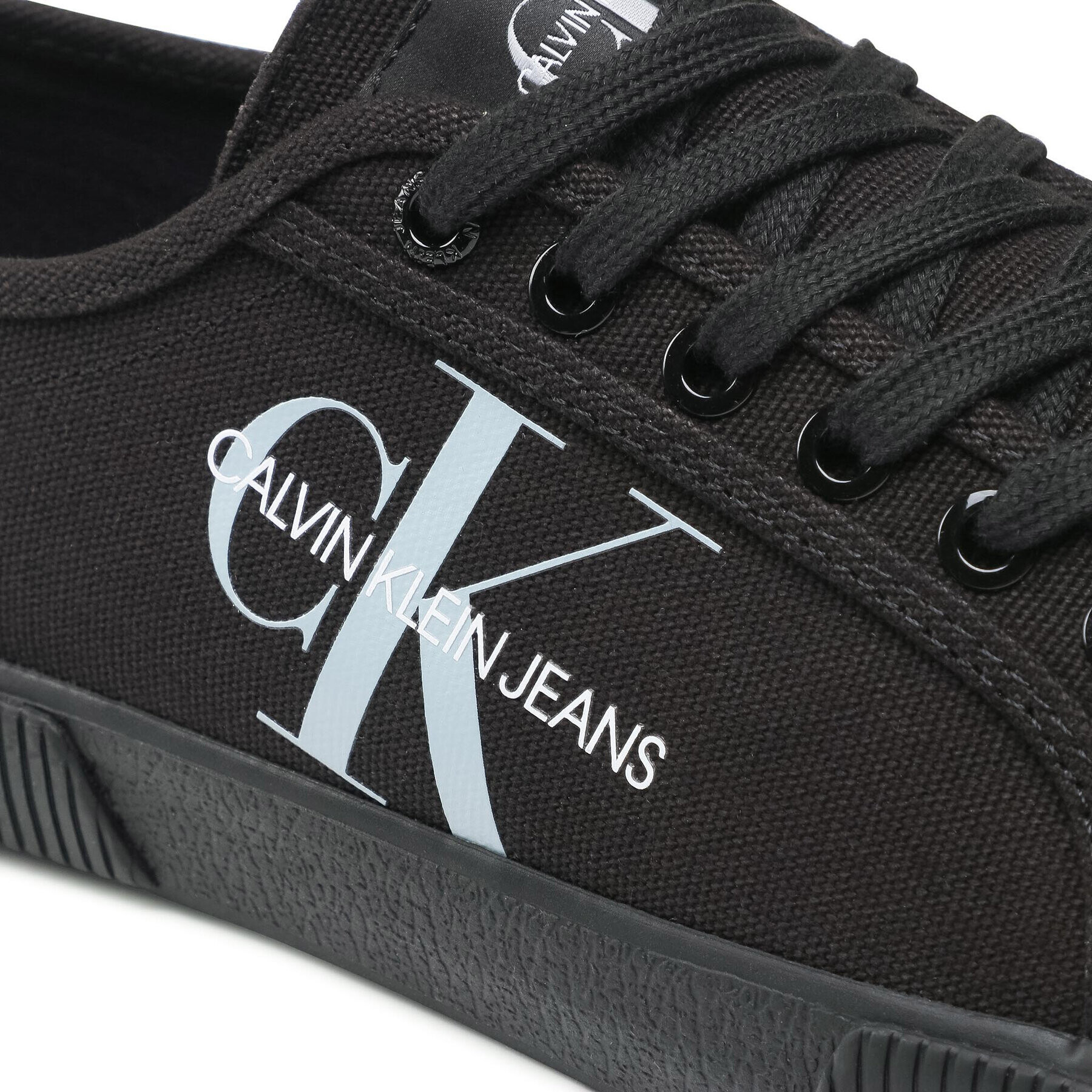 Calvin Klein Jeans Гуменки Vulcanized Sneaker Laceup Co YM0YM00254 Черен - Pepit.bg