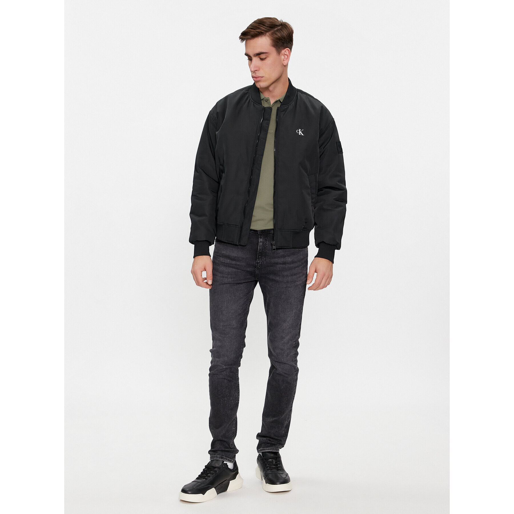 Calvin Klein Jeans Яке бомбър Bomber Jacket J30J324657 Черен Regular Fit - Pepit.bg