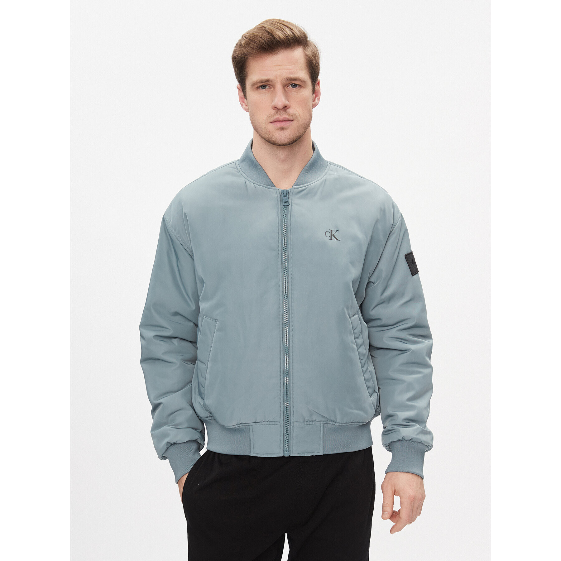 Calvin Klein Jeans Яке бомбър Bomber Jacket J30J324657 Тъмносин Regular Fit - Pepit.bg