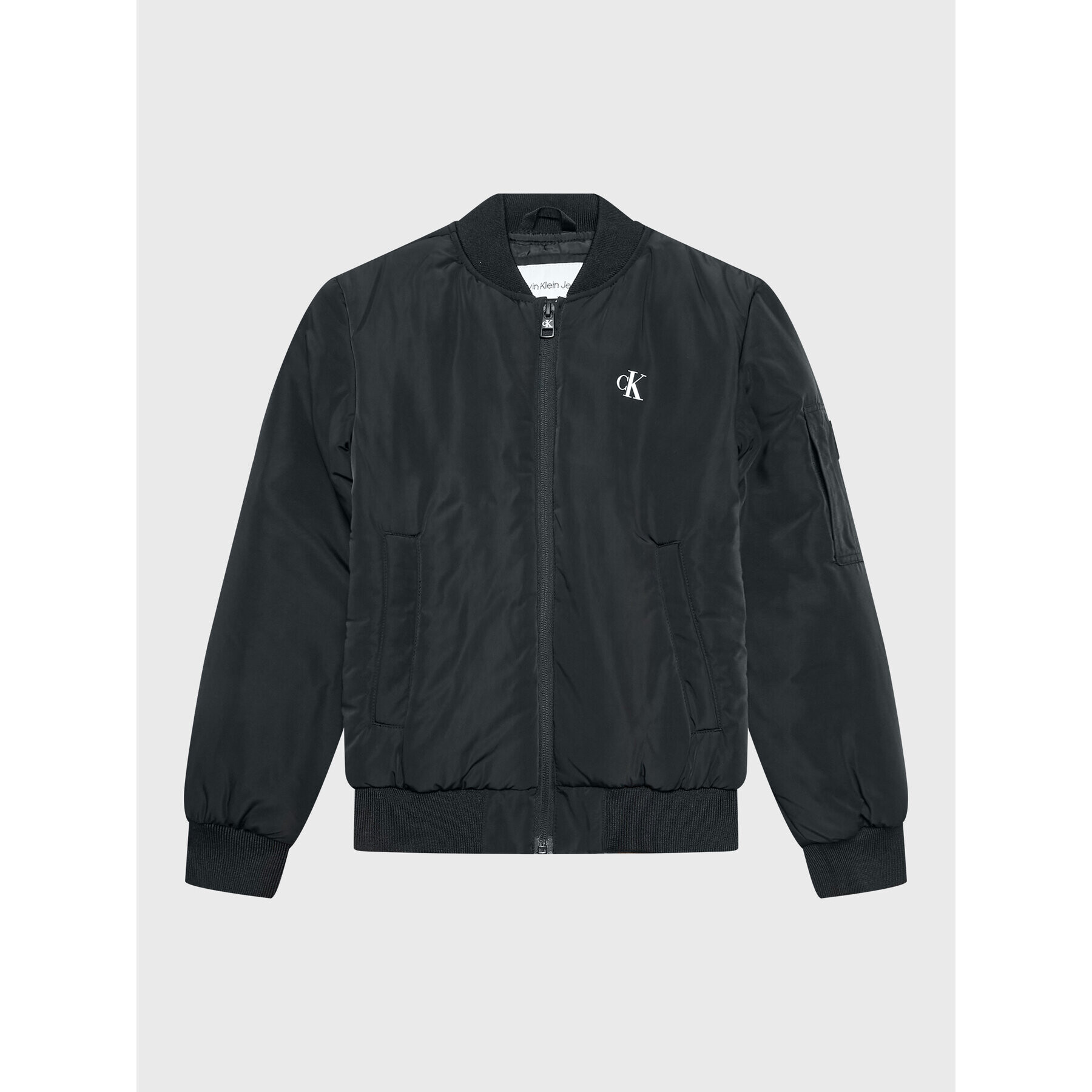 Calvin Klein Jeans Яке бомбър IB0IB01473 Черен Regular Fit - Pepit.bg