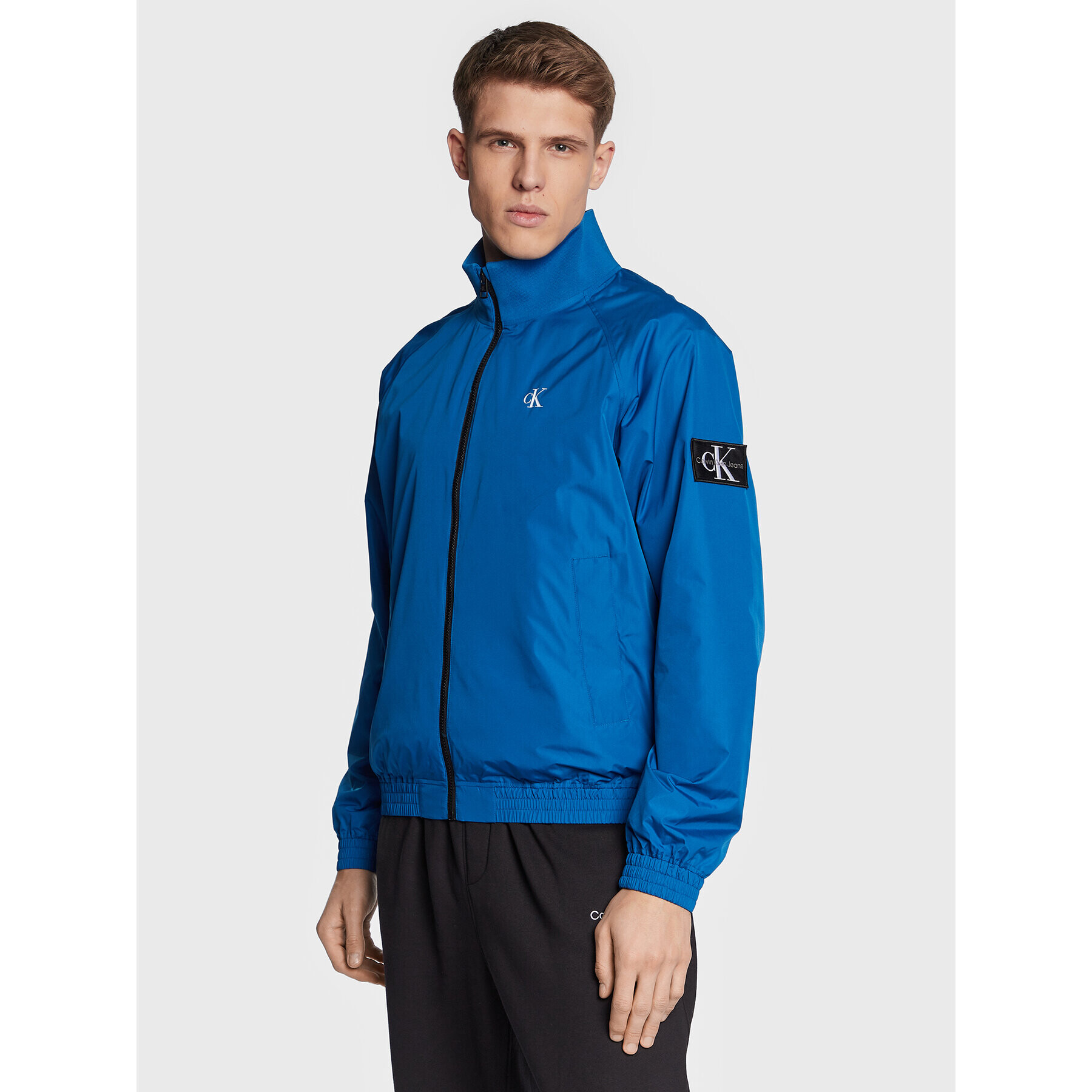 Calvin Klein Jeans Яке бомбър J30J322942 Син Regular Fit - Pepit.bg