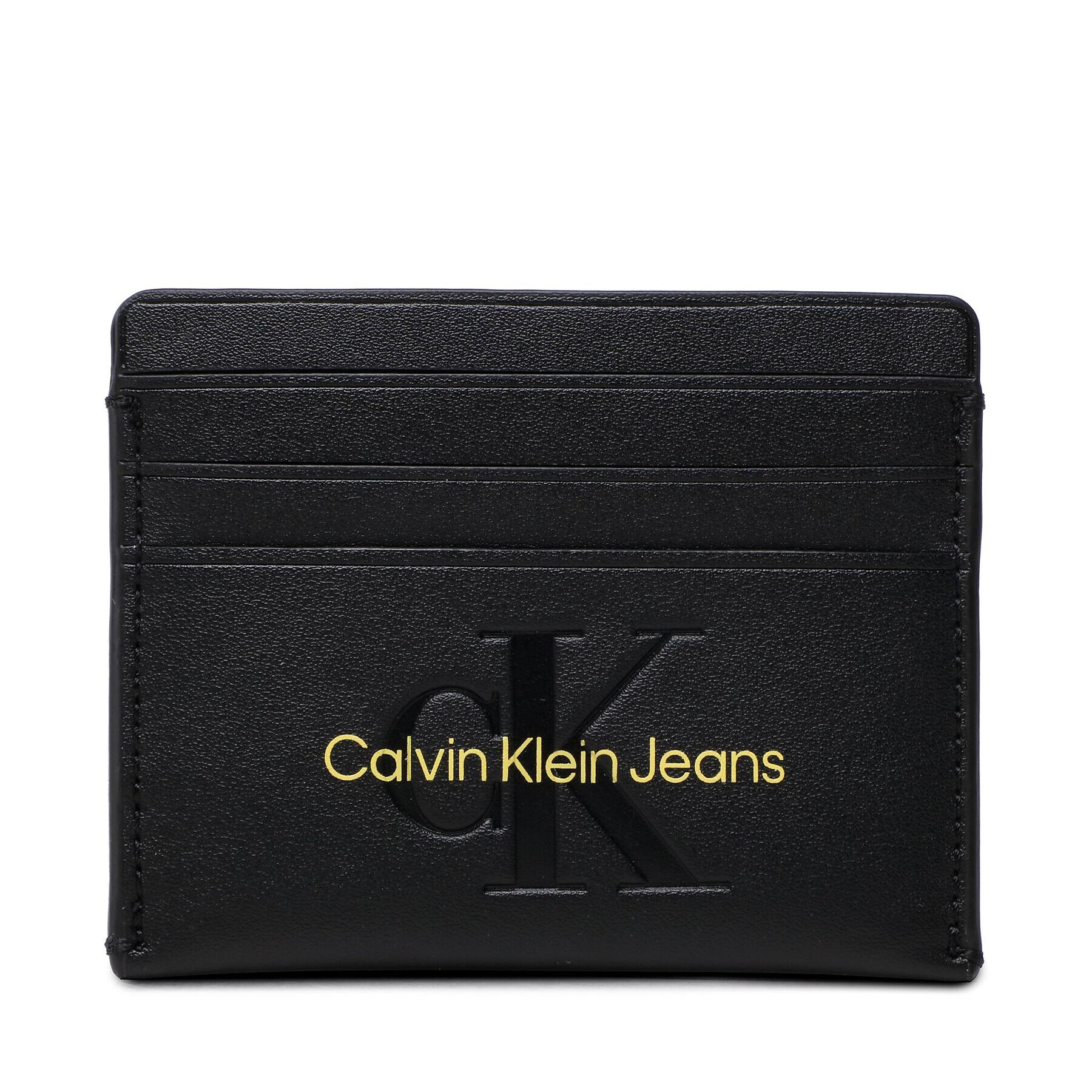 Calvin Klein Jeans Калъф за кредитни карти Sculpted Cardcase 6Cc Mono K60K608399 Черен - Pepit.bg