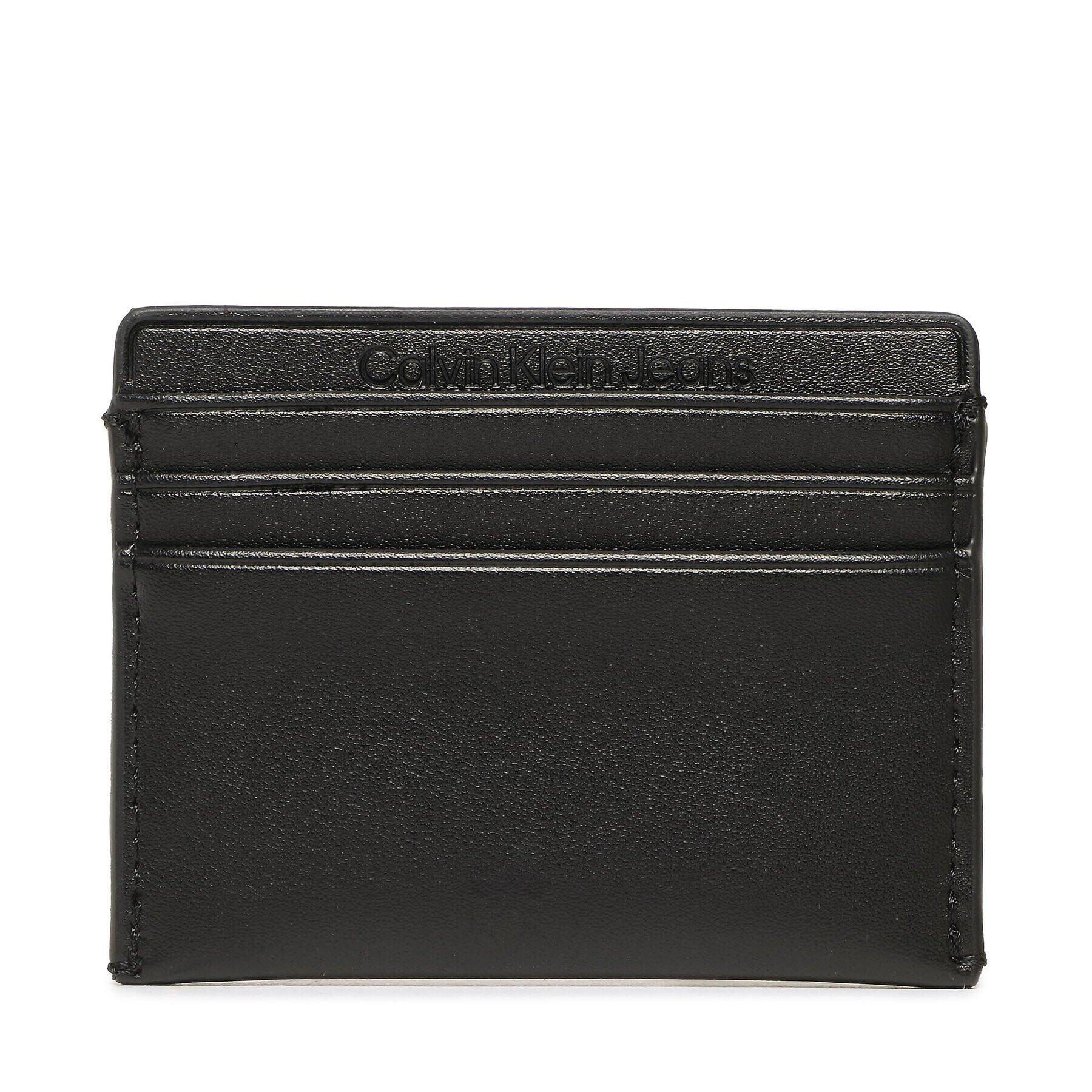 Calvin Klein Jeans Калъф за кредитни карти Sculpted Cardholder 6 Cc Mono K60K610356 Черен - Pepit.bg