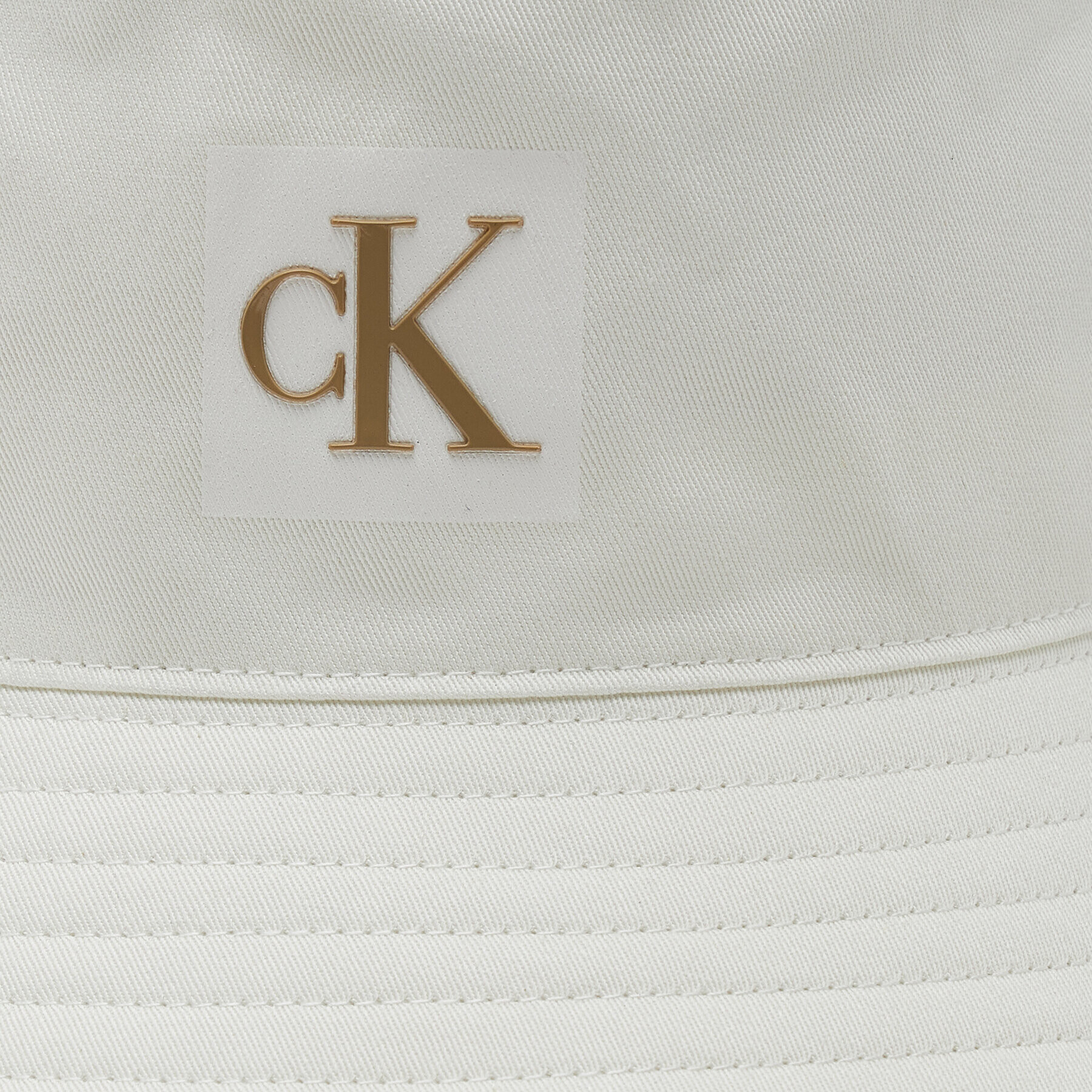 Calvin Klein Jeans Капела Bucket Sculpted Twill K60K610375 Бял - Pepit.bg