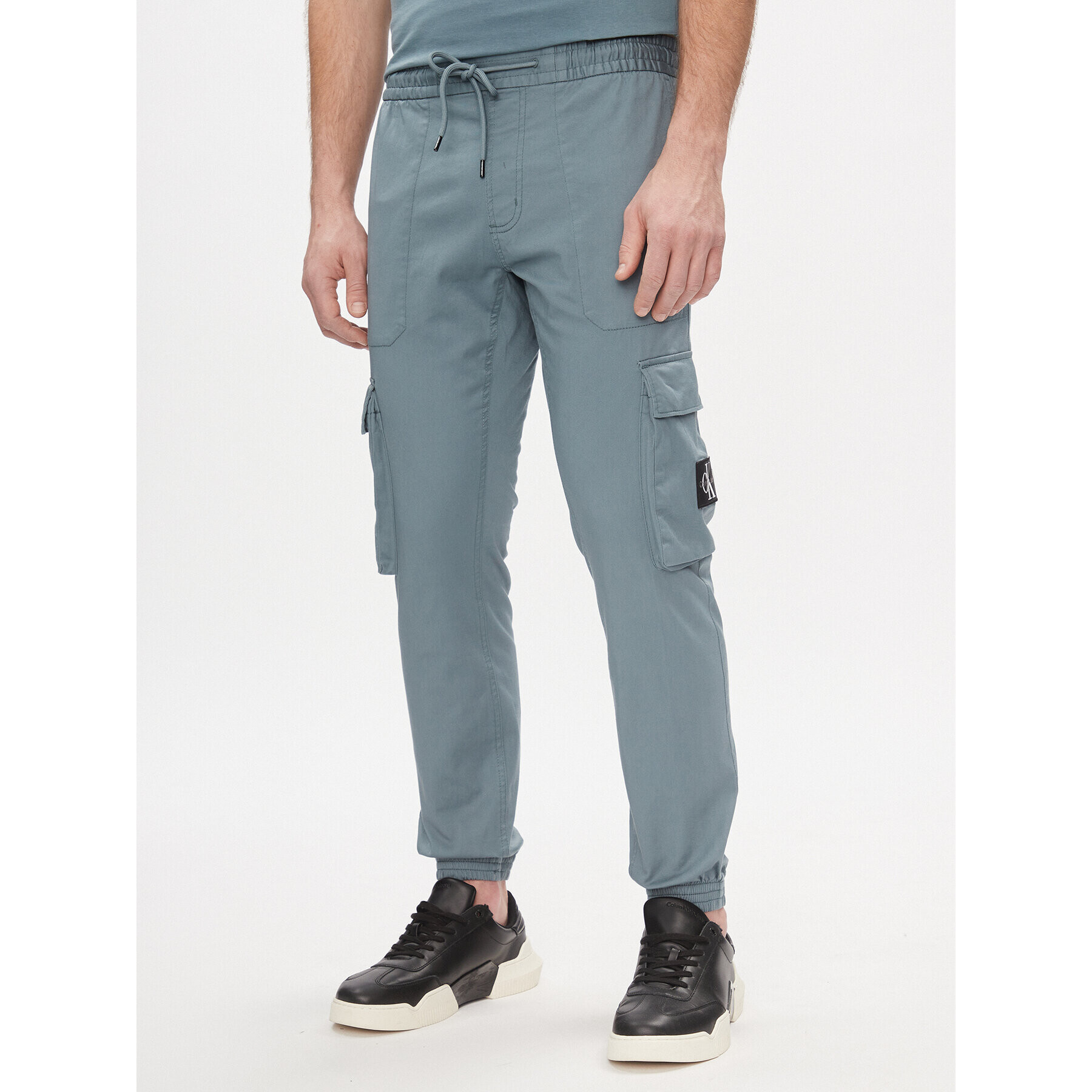 Calvin Klein Jeans Карго панталони Skinny Washed Cargo Pant J30J324696 Тъмносин Skinny Fit - Pepit.bg