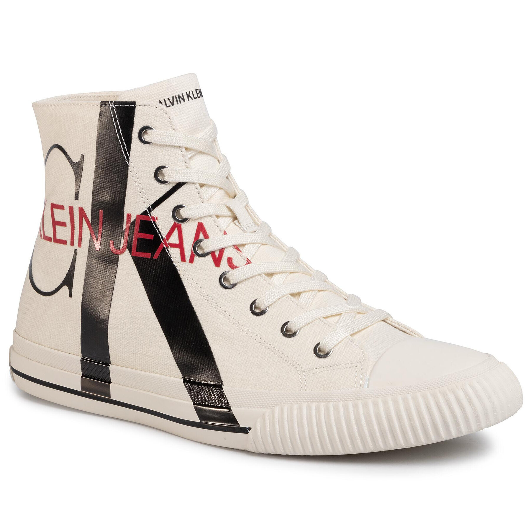 Calvin Klein Jeans Кецове Iglis B4S0639 Бял - Pepit.bg