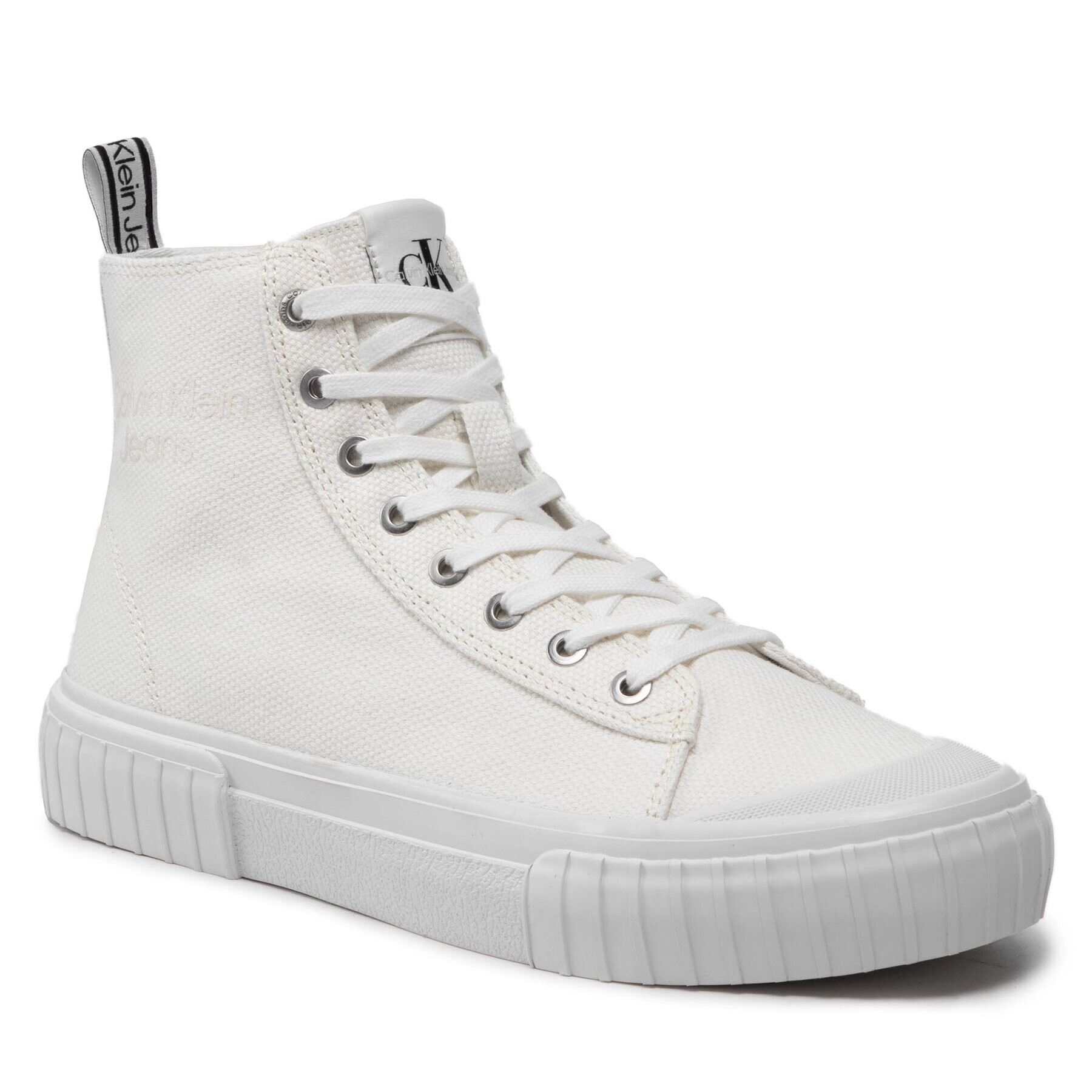 Calvin Klein Jeans Кецове New Skater Sneakerboot YM0YM00381 Бял - Pepit.bg