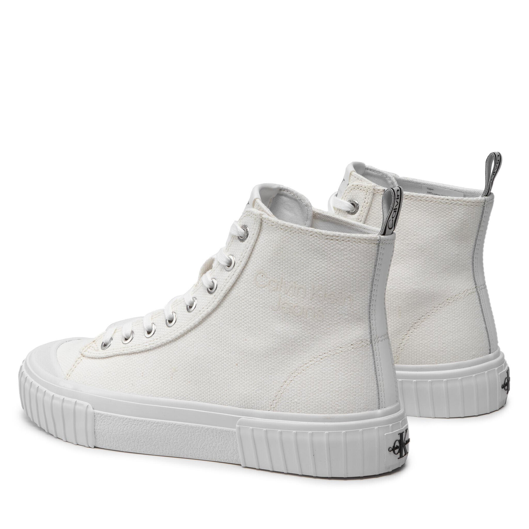 Calvin Klein Jeans Кецове New Skater Sneakerboot YM0YM00381 Бял - Pepit.bg