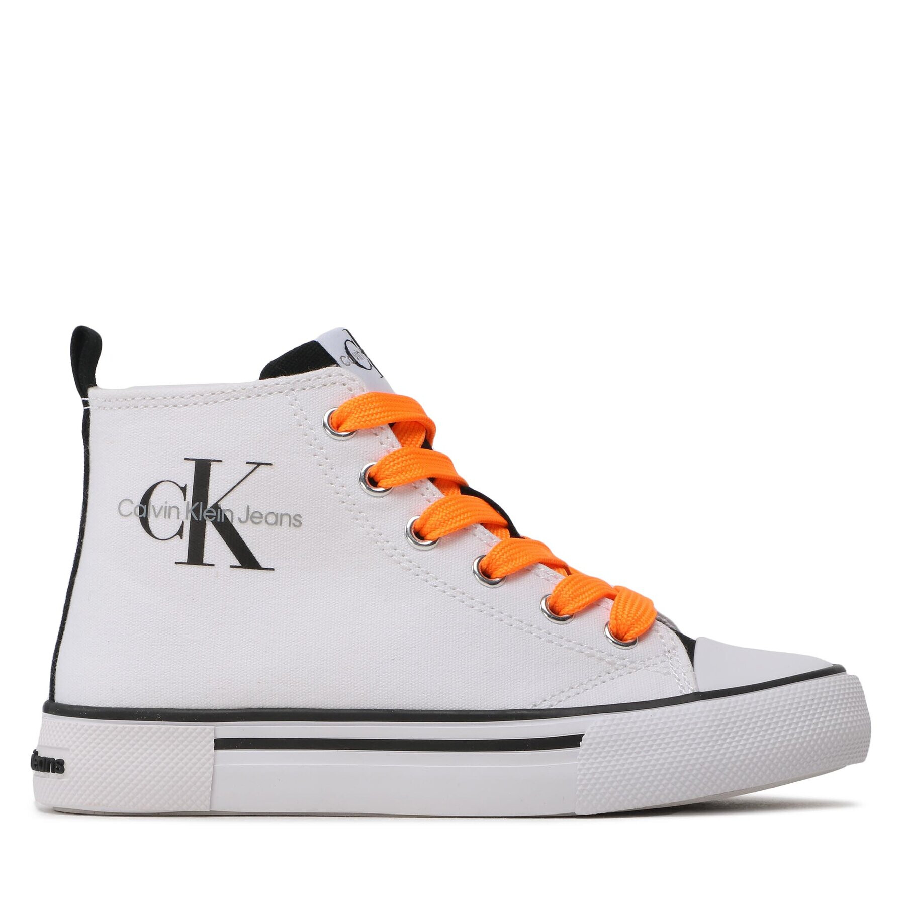 Calvin Klein Jeans Кецове High Top Lace Up Sneaker V3X9-80569-0890X002 M Бял - Pepit.bg