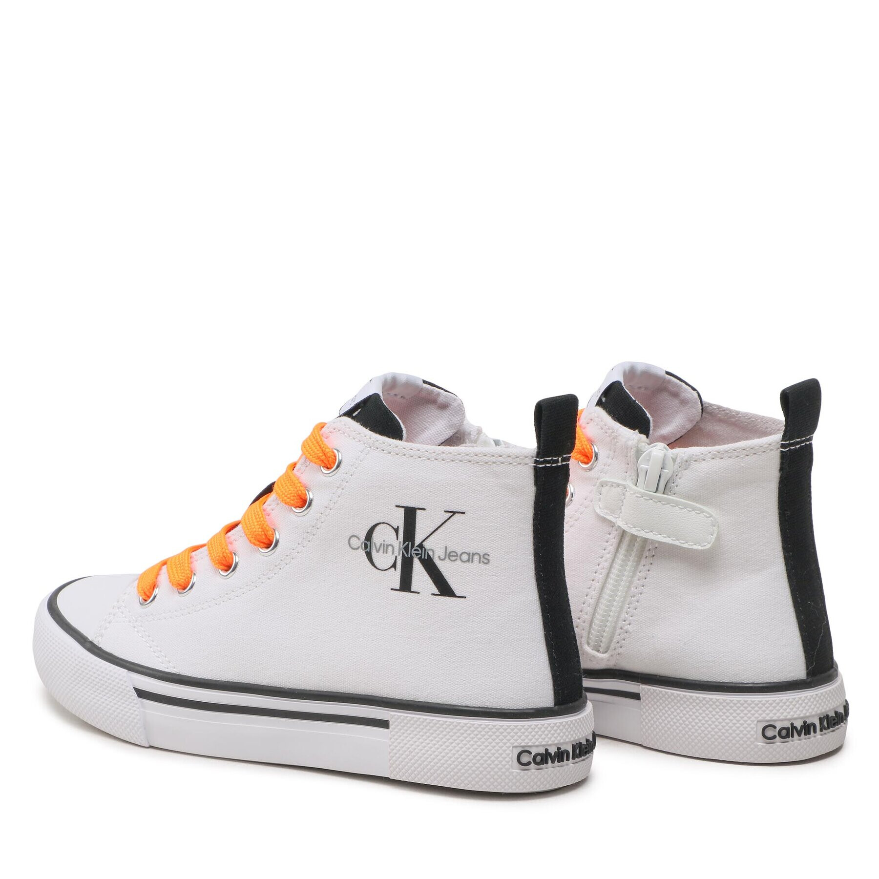 Calvin Klein Jeans Кецове High Top Lace Up Sneaker V3X9-80569-0890X002 M Бял - Pepit.bg