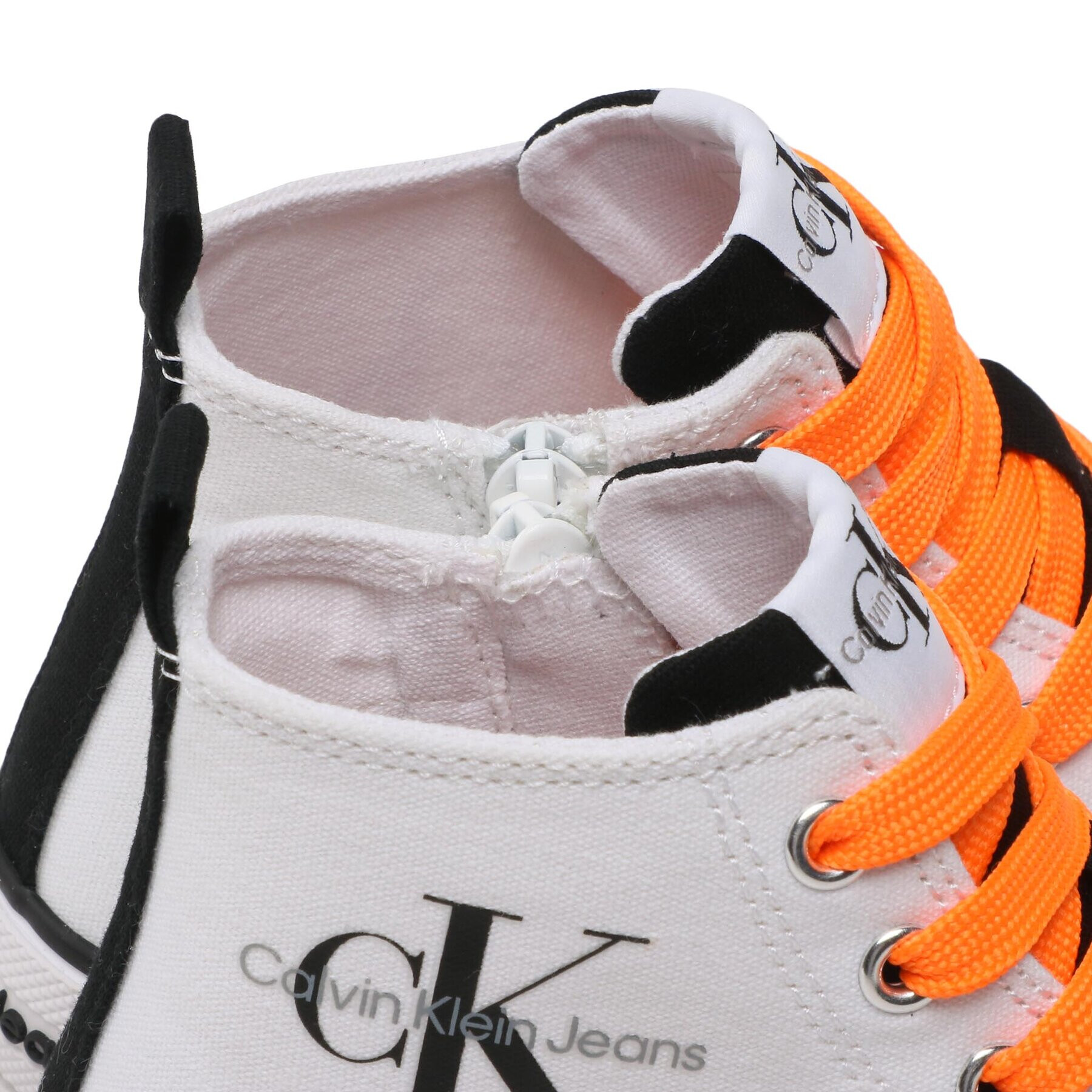 Calvin Klein Jeans Кецове High Top Lace Up Sneaker V3X9-80569-0890X002 M Бял - Pepit.bg