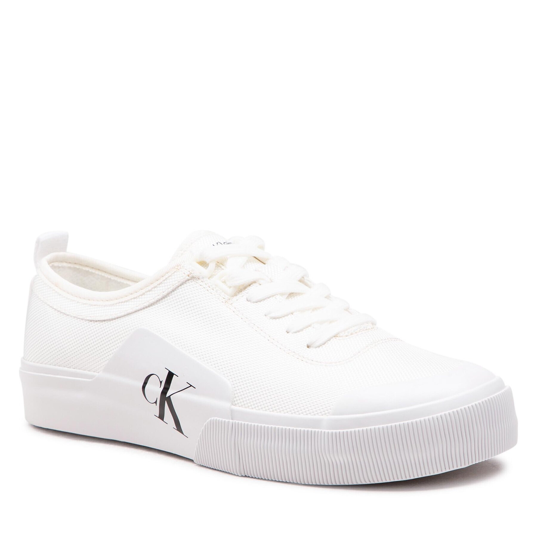 Calvin Klein Jeans Кецове Skater Vulc Laceup Low Ny YM0YM00459 Бял - Pepit.bg