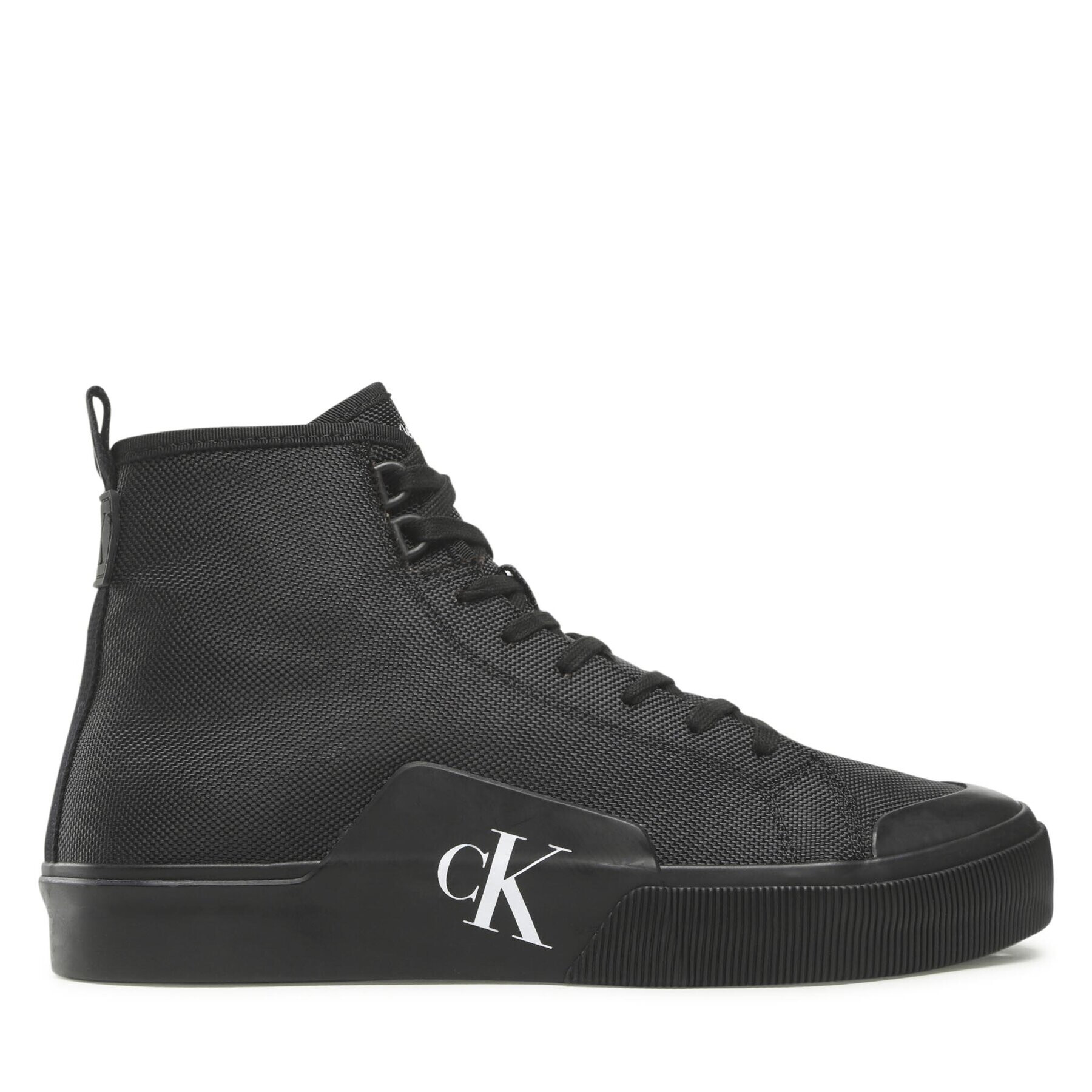 Calvin Klein Jeans Кецове Skater Vulc Laceup Mid Ny YM0YM00480_1 Черен - Pepit.bg