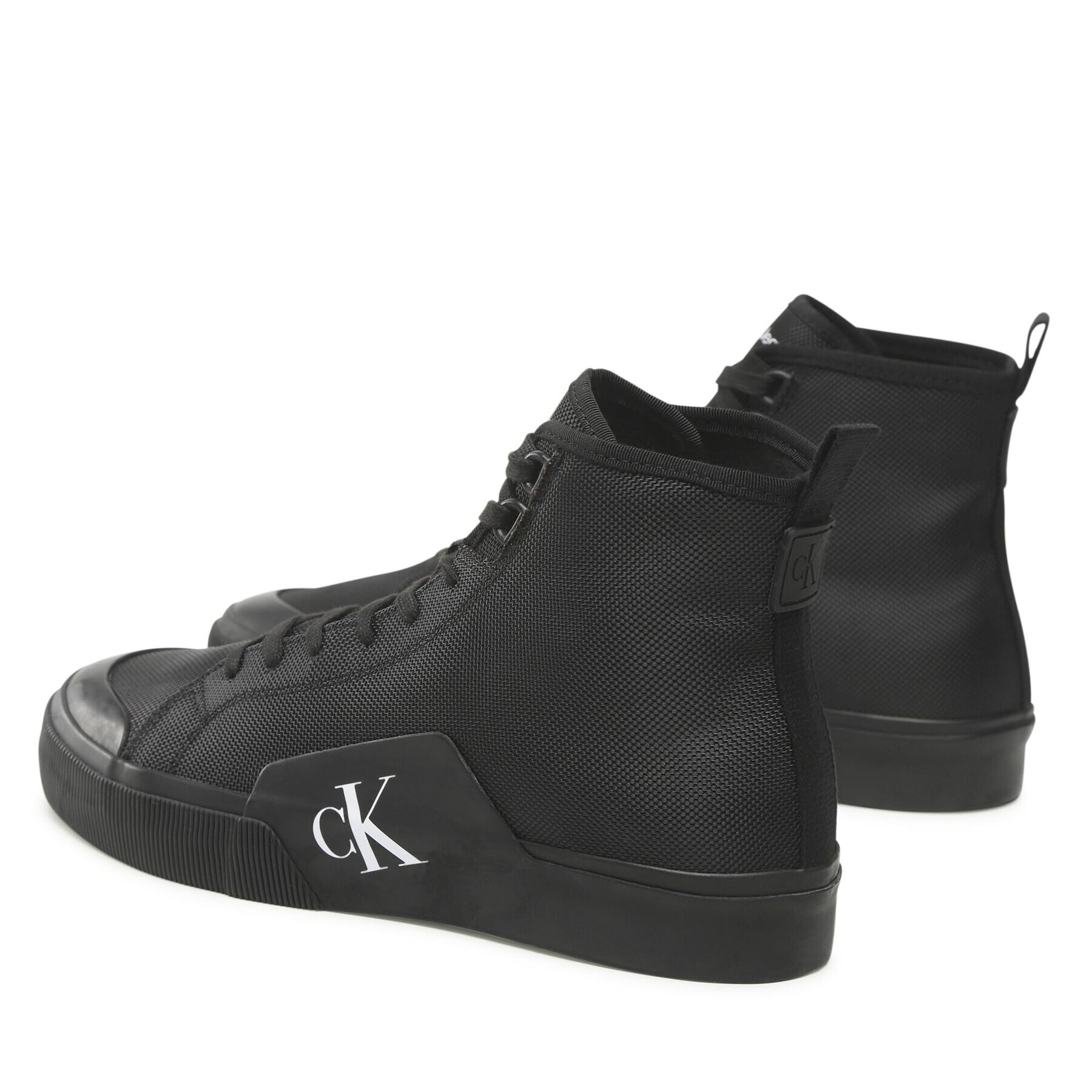 Calvin Klein Jeans Кецове Skater Vulc Laceup Mid Ny YM0YM00480_1 Черен - Pepit.bg