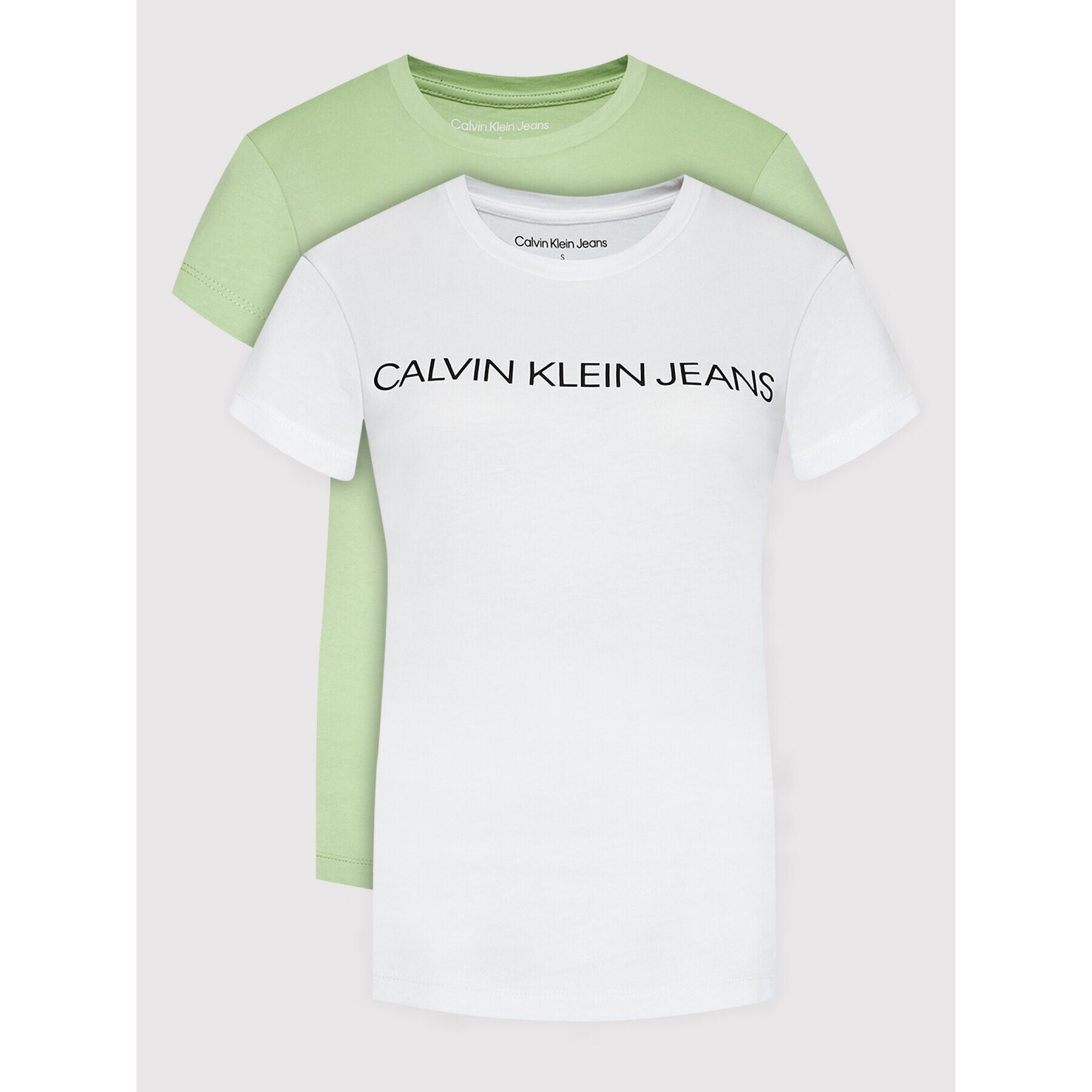 Calvin Klein Jeans Комплект 2 тишъртки J20J215777 Цветен Slim Fit - Pepit.bg