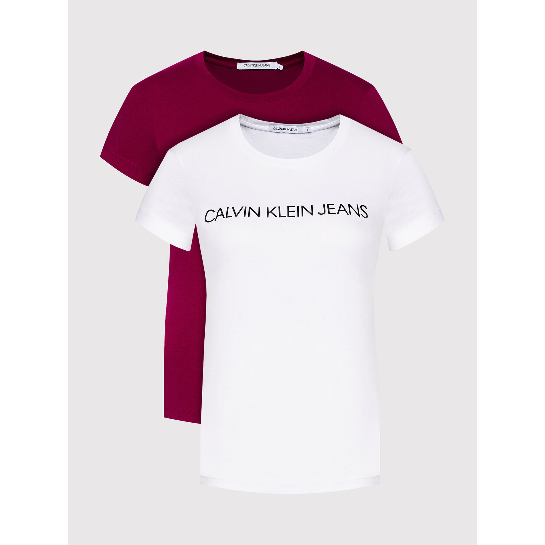 Calvin Klein Jeans Комплект 2 тишъртки J20J216466 Цветен Slim Fit - Pepit.bg