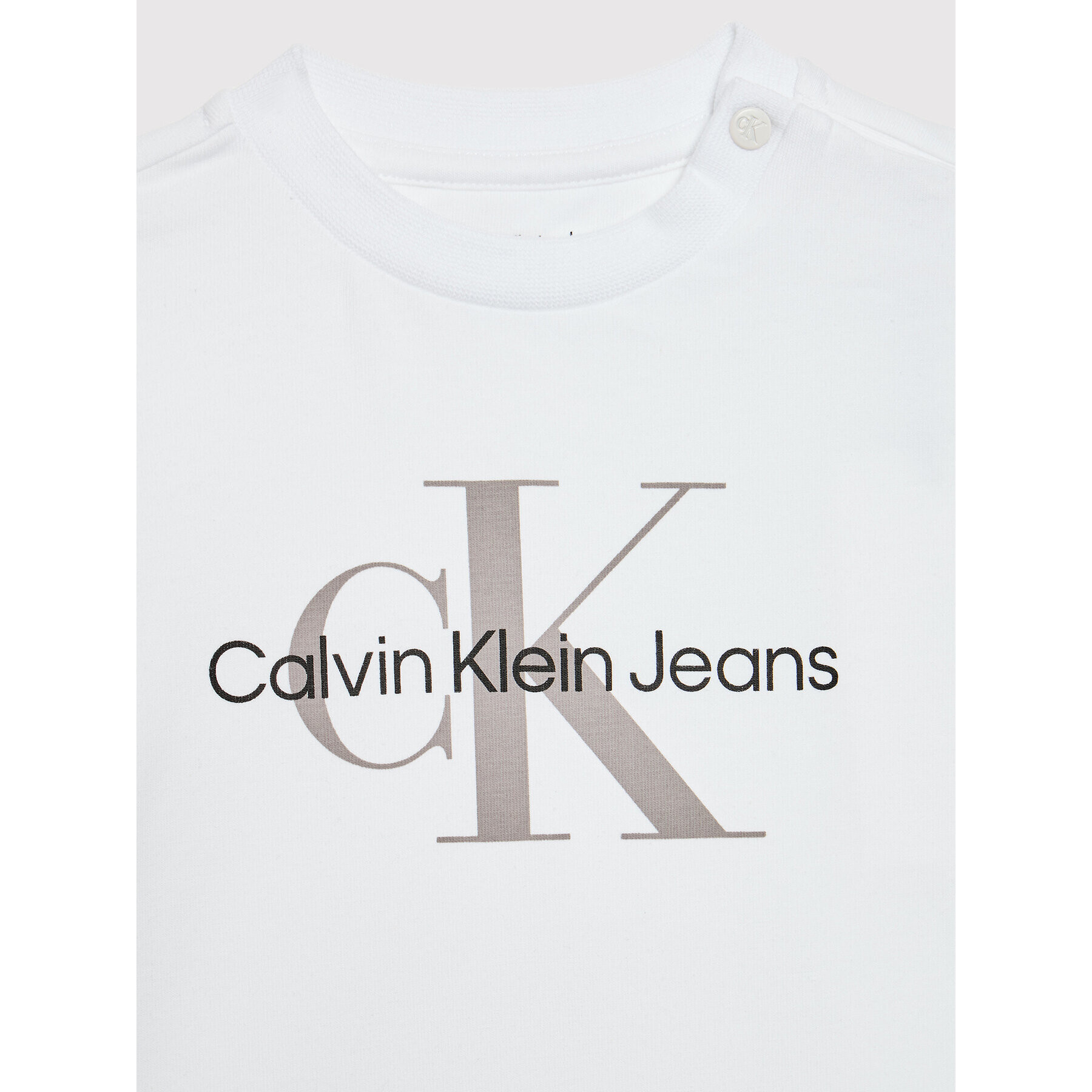 Calvin Klein Jeans Комплект от тишърт суитшърт и панталони Monogram Starter IN0IN00011 Черен Regular Fit - Pepit.bg