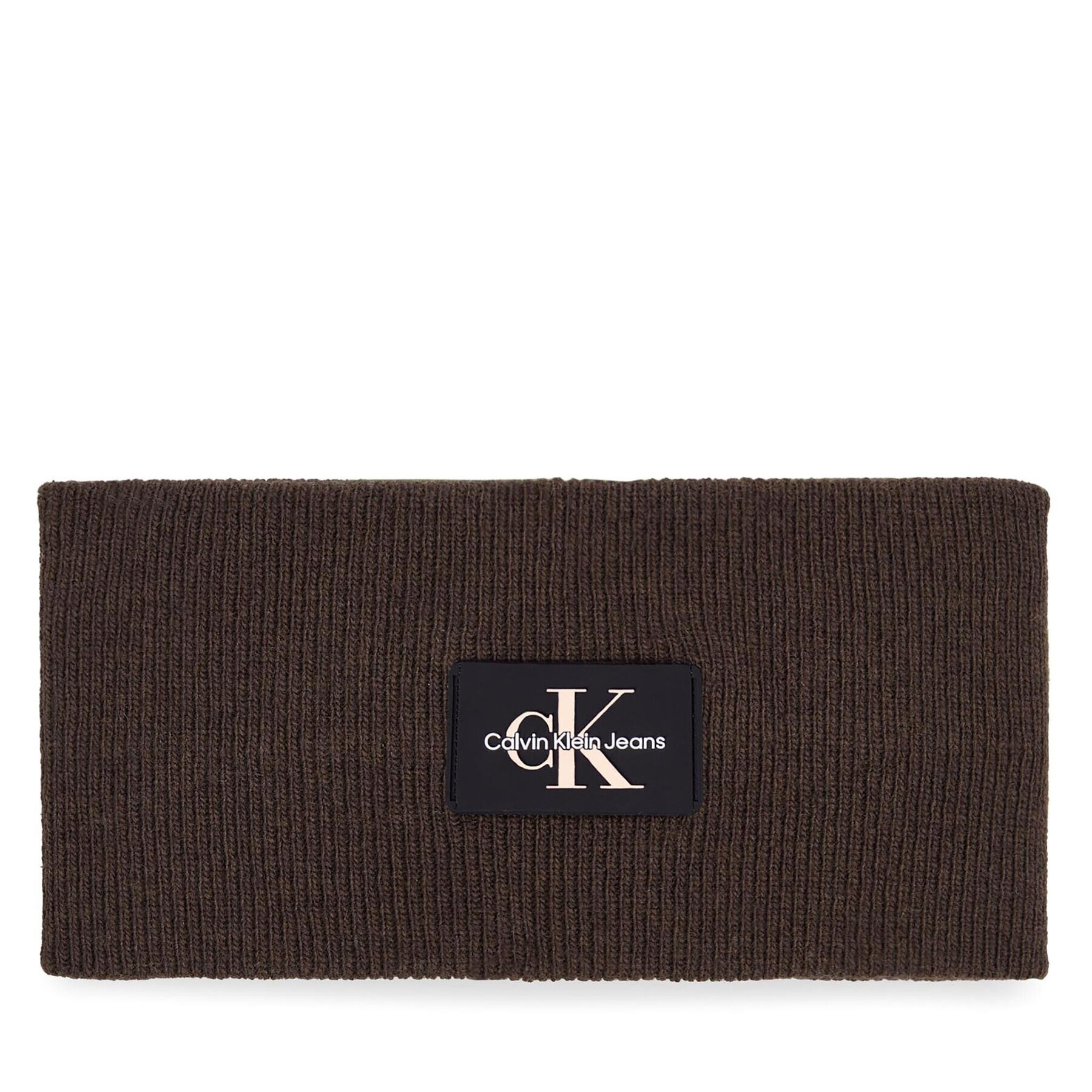 Calvin Klein Jeans Лента за глава Monologo Rubber Headband K60K611258 Кафяв - Pepit.bg