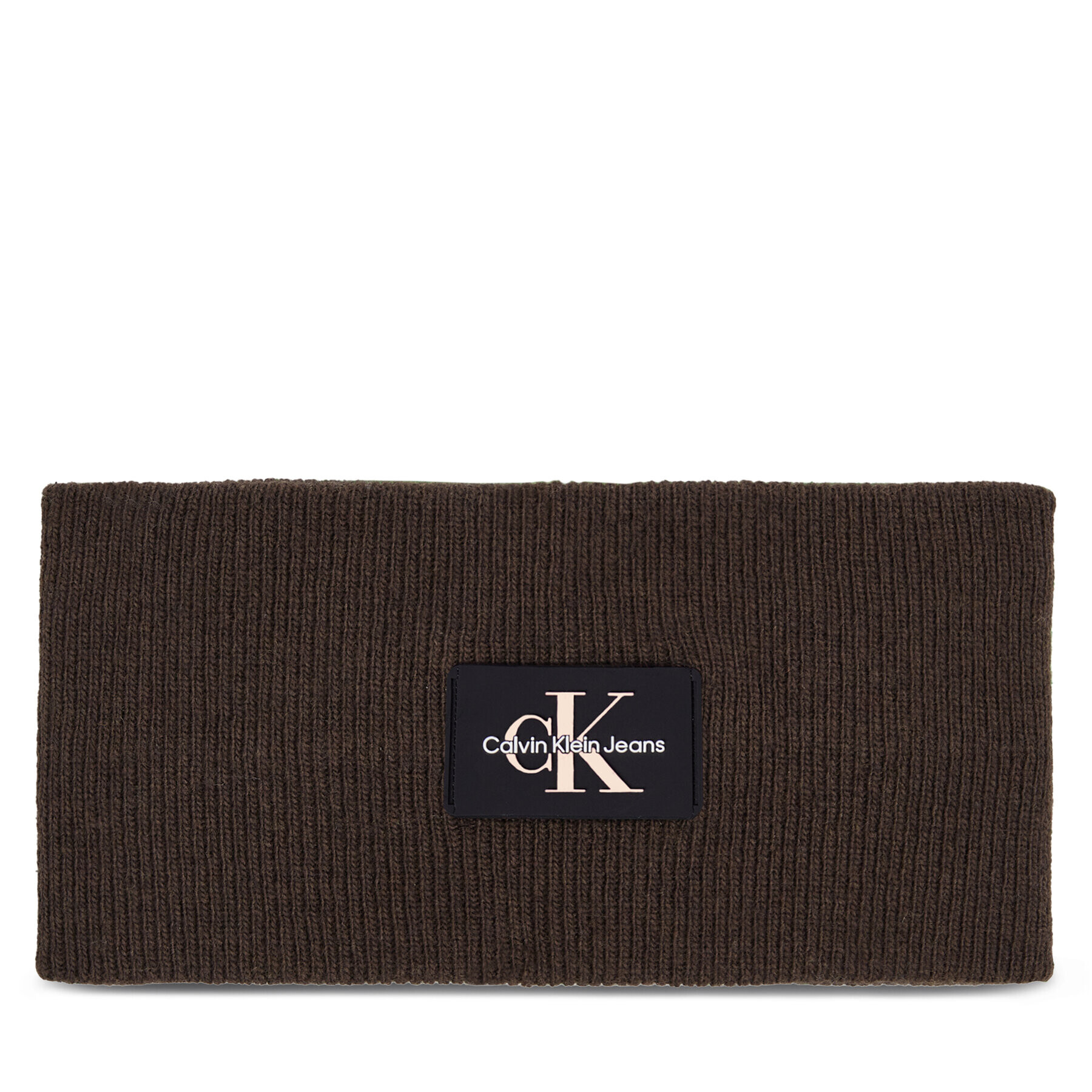 Calvin Klein Jeans Лента за глава Monologo Rubber Headband K60K611258 Кафяв - Pepit.bg