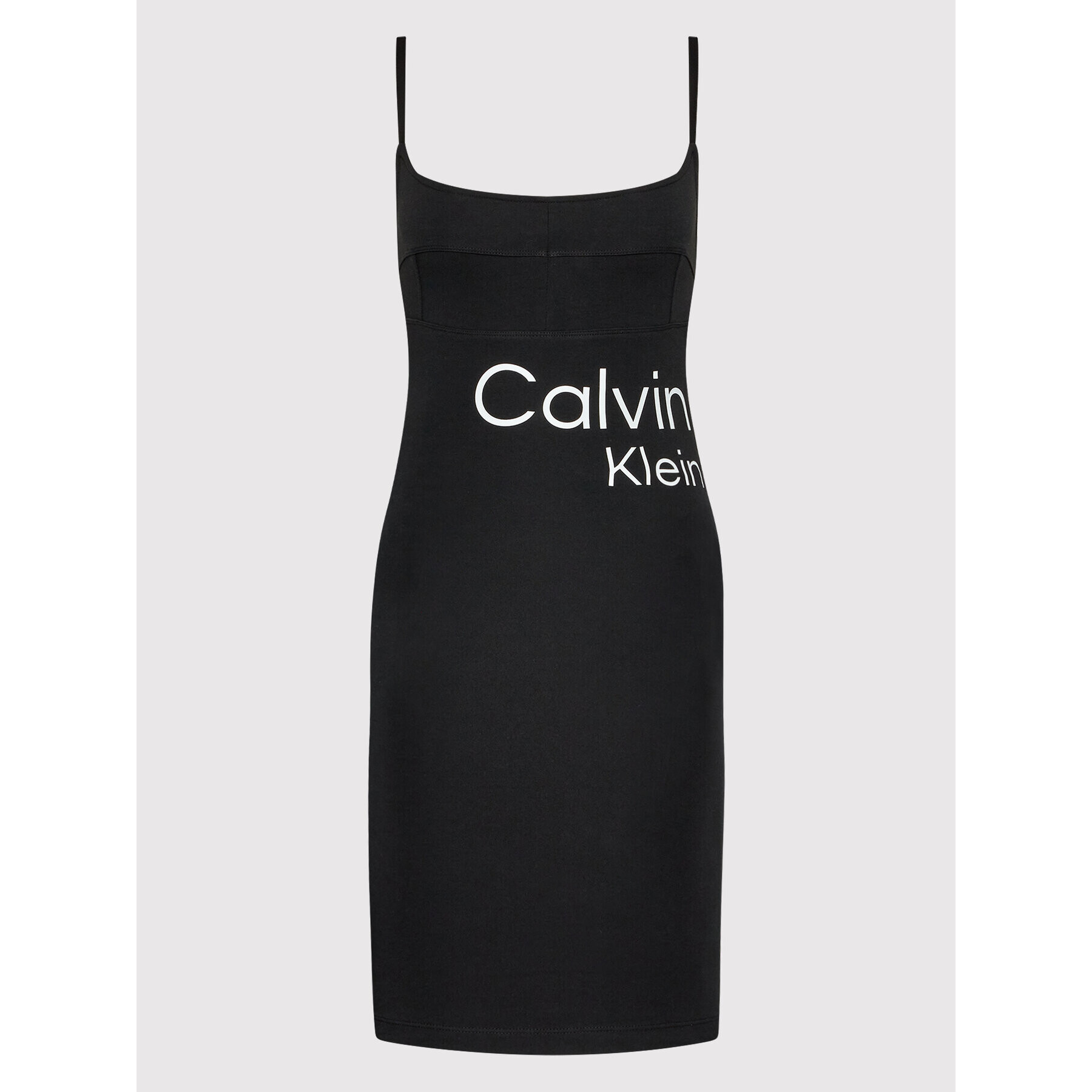 Calvin Klein Jeans Лятна рокля J20J219077 Черен Slim Fit - Pepit.bg