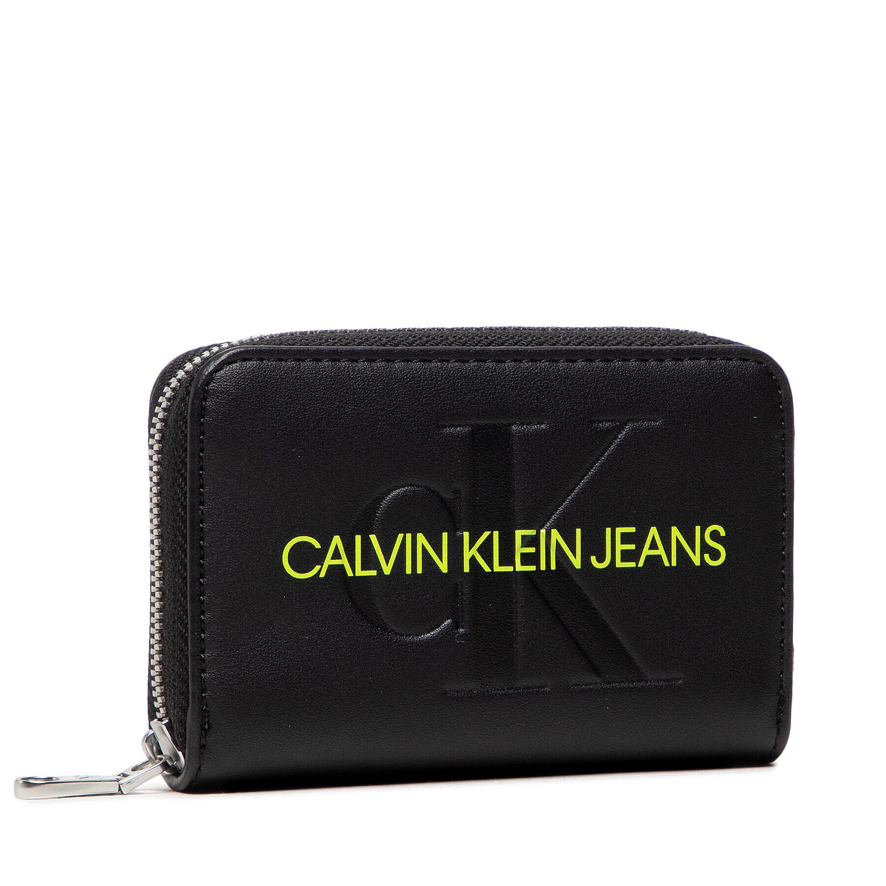 Calvin Klein Jeans Малък дамски портфейл Sculpted Mono Med K60K608396 Черен - Pepit.bg