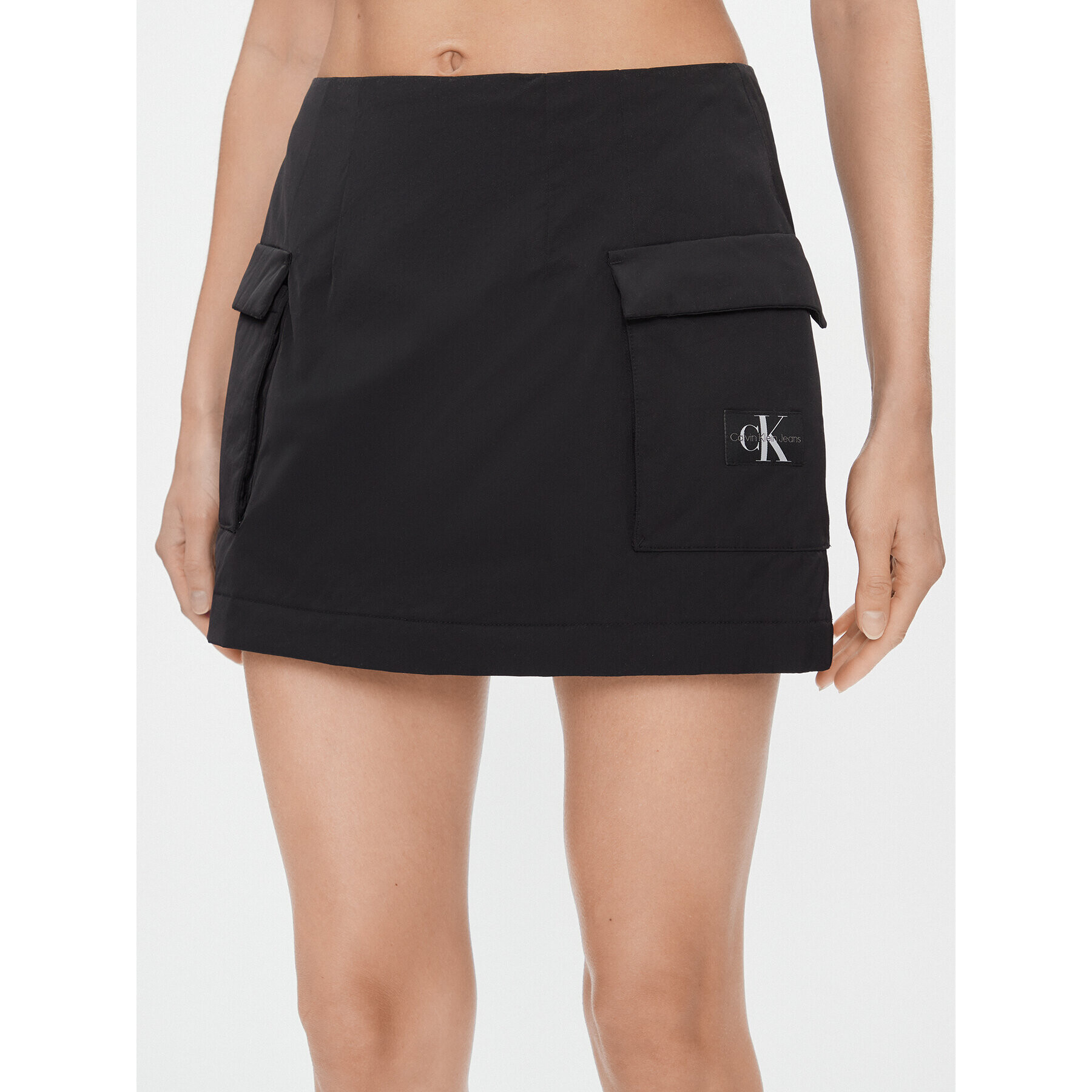 Calvin Klein Jeans Мини пола Light Padded Cargo Skirt J20J222620 Черен Regular Fit - Pepit.bg