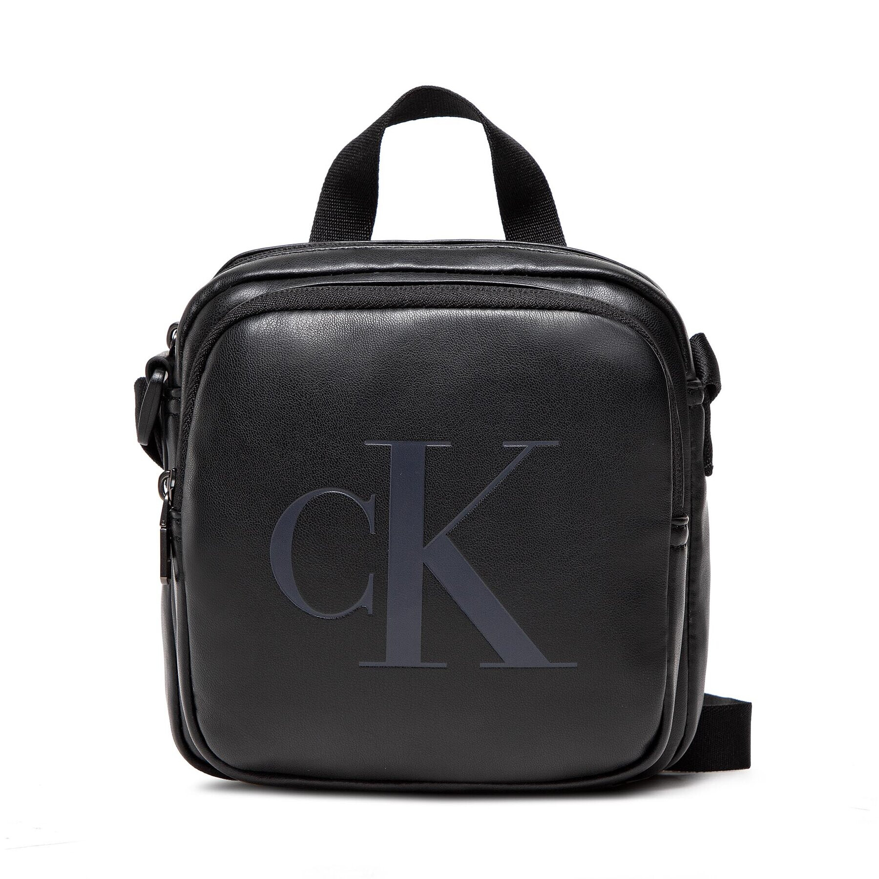 Calvin Klein Jeans Мъжка чантичка Monogram Soft Camera Bagi7 K50K509834 Черен - Pepit.bg