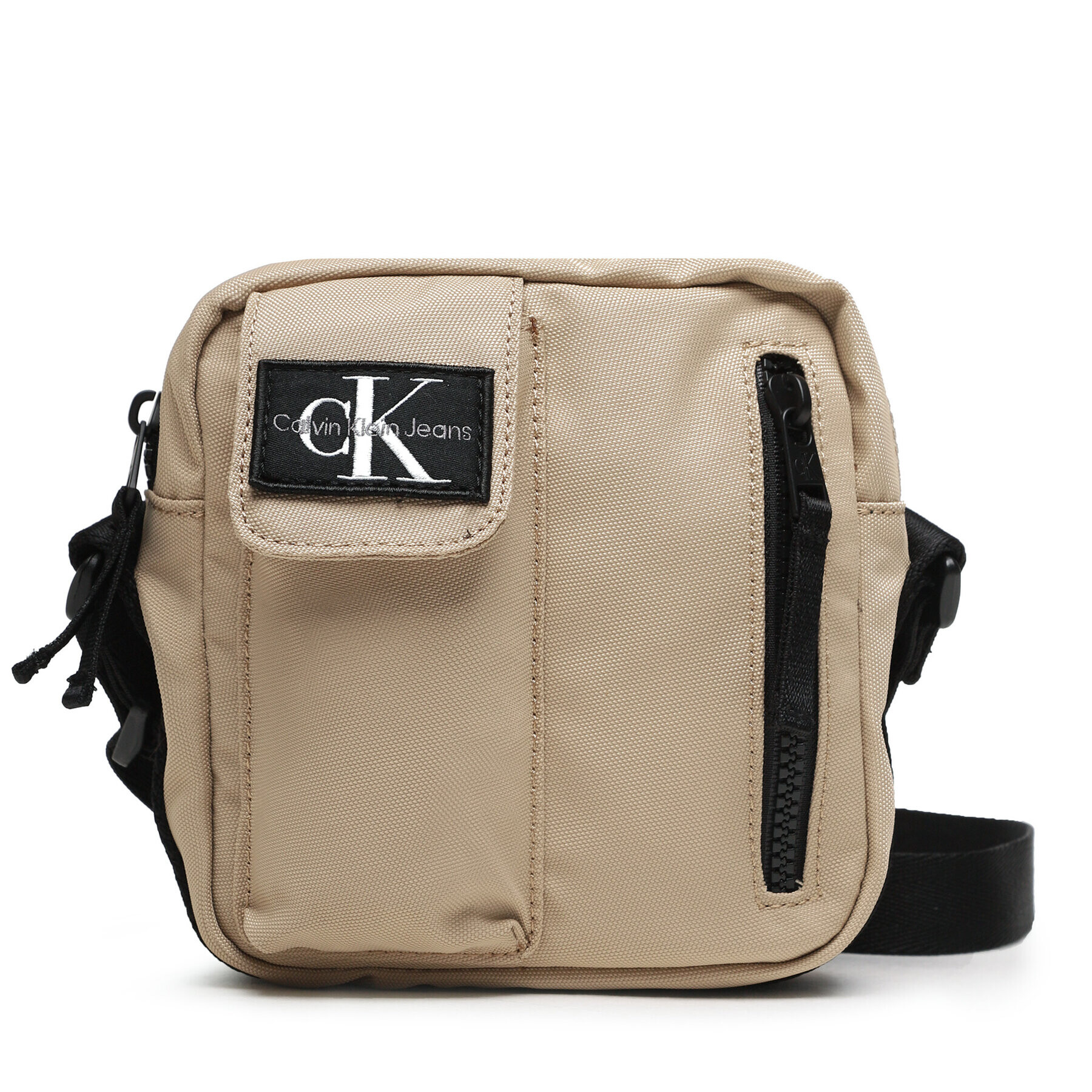 Calvin Klein Jeans Мъжка чантичка Utility Pocket Crossbody Bag IU0IU00448 Кафяв - Pepit.bg