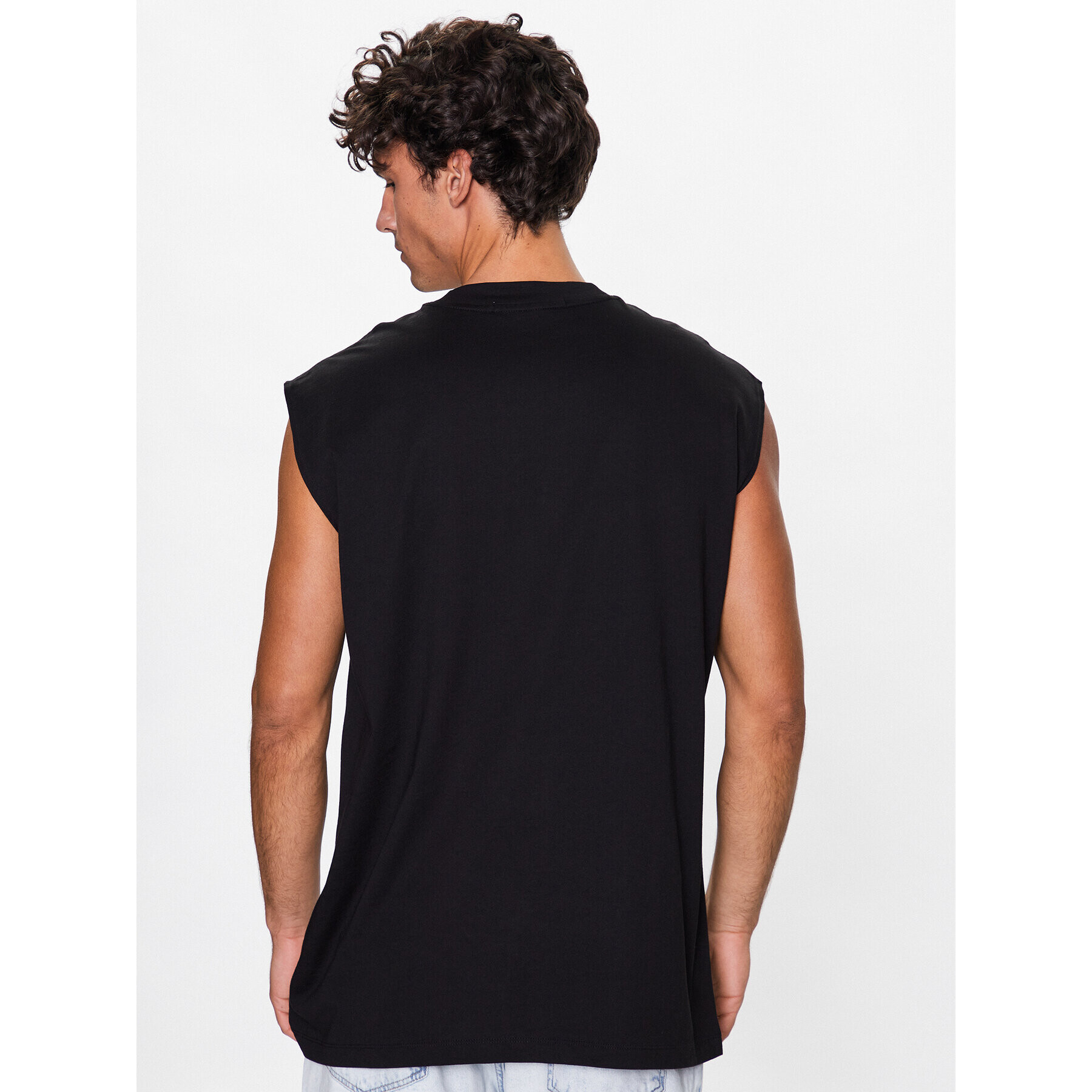 Calvin Klein Jeans Мъжки топ J30J322878 Черен Oversize - Pepit.bg