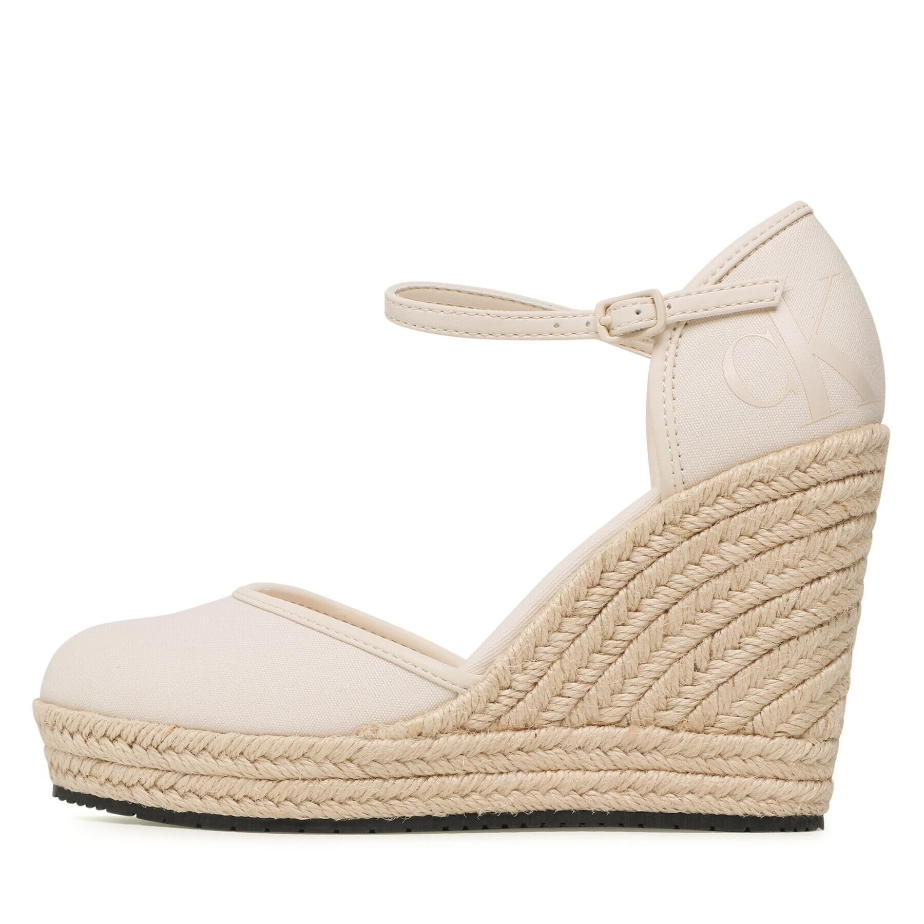 Calvin Klein Jeans Обувки Wedge Sandal Close Toe Ess YW0YW01194 Бял - Pepit.bg