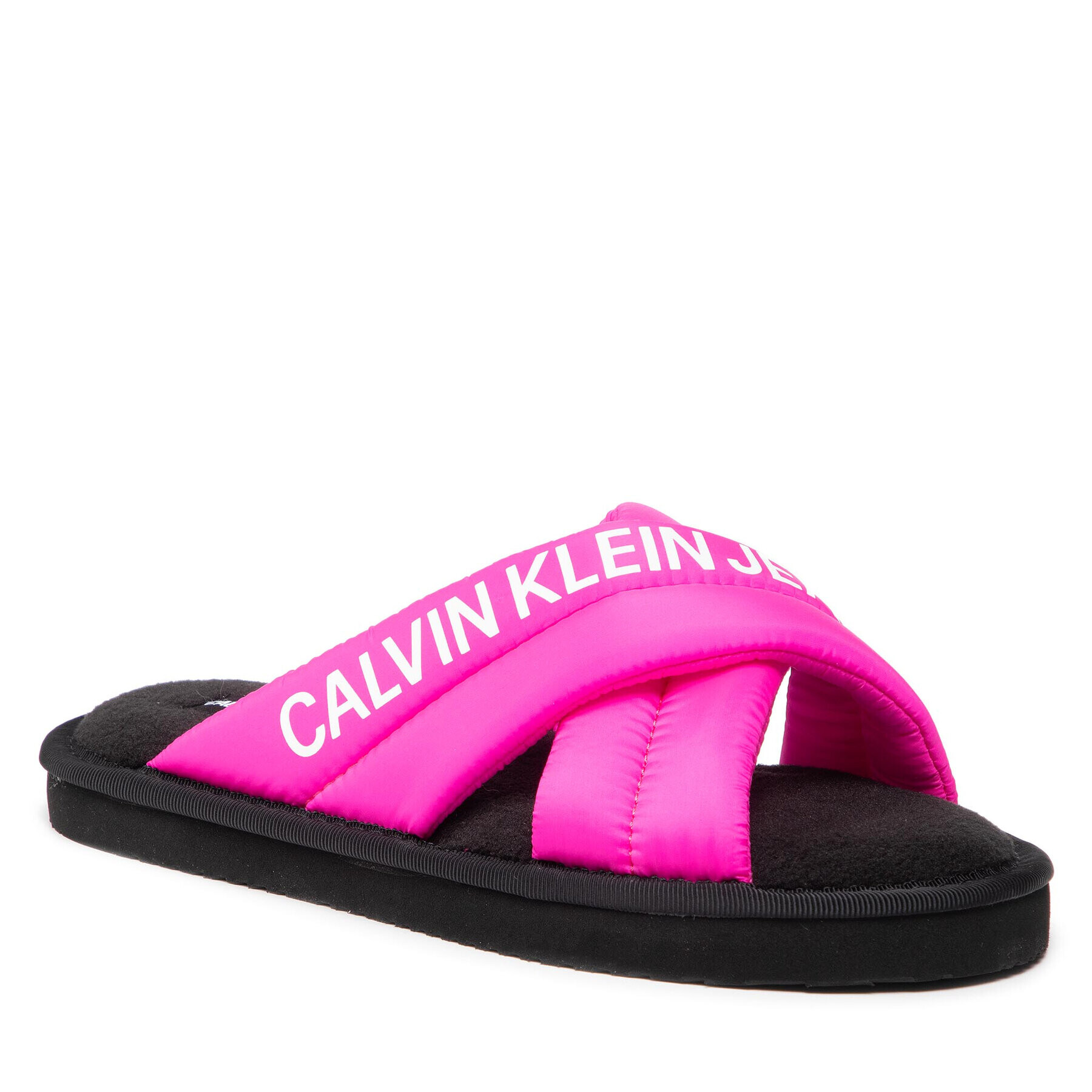 Calvin Klein Jeans Пантофи Home Criss Cross Slipper YW0YW00477 Розов - Pepit.bg