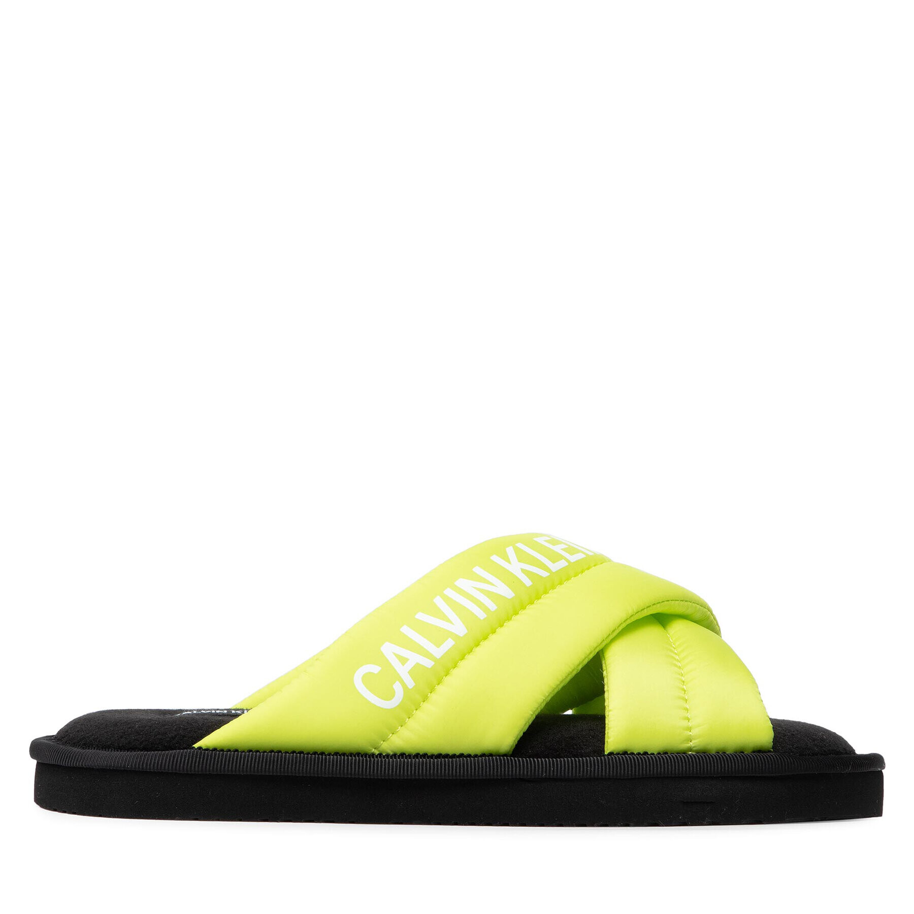 Calvin Klein Jeans Пантофи Home Criss Cross Slipper YW0YW00477 Зелен - Pepit.bg