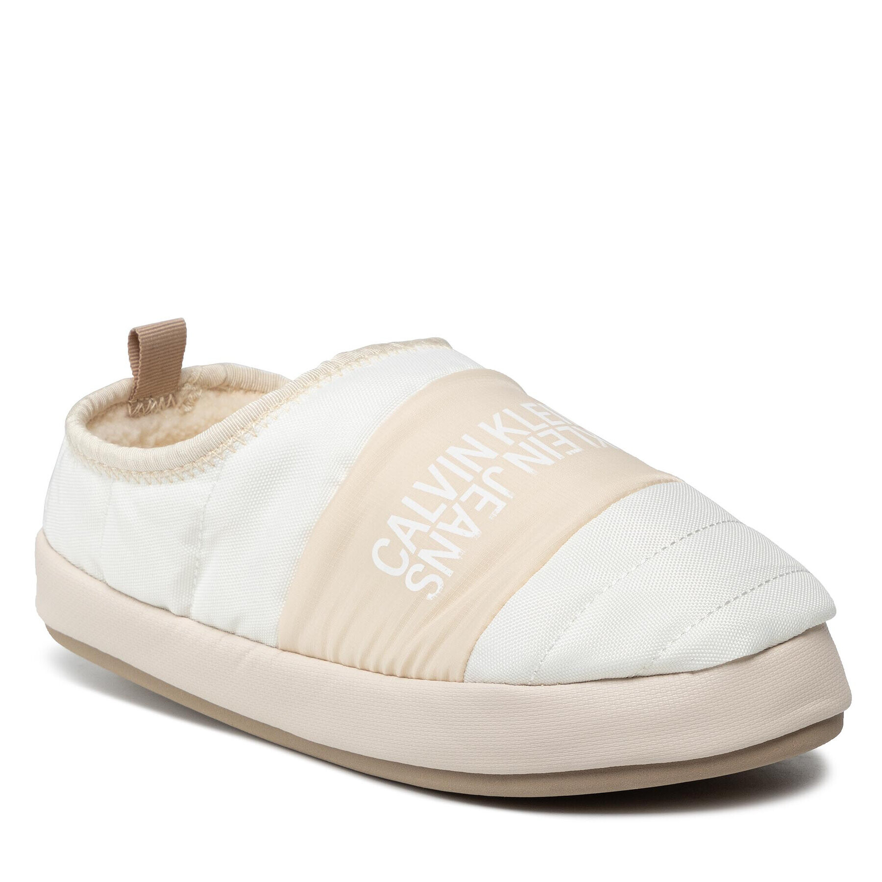 Calvin Klein Jeans Пантофи Home Shoe Slipper W Warm Linning YM0YM00242 Бял - Pepit.bg