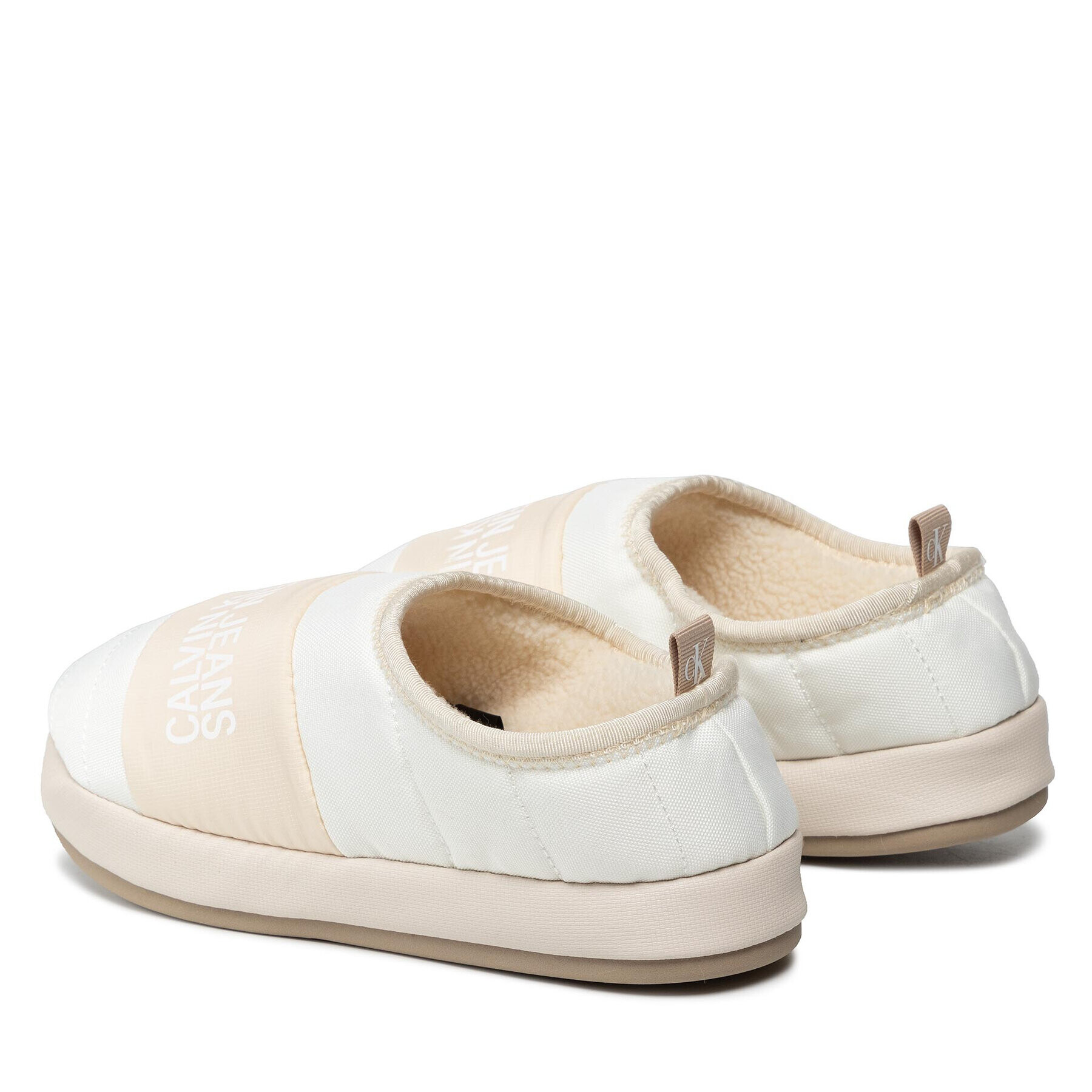 Calvin Klein Jeans Пантофи Home Shoe Slipper W Warm Linning YM0YM00242 Бял - Pepit.bg