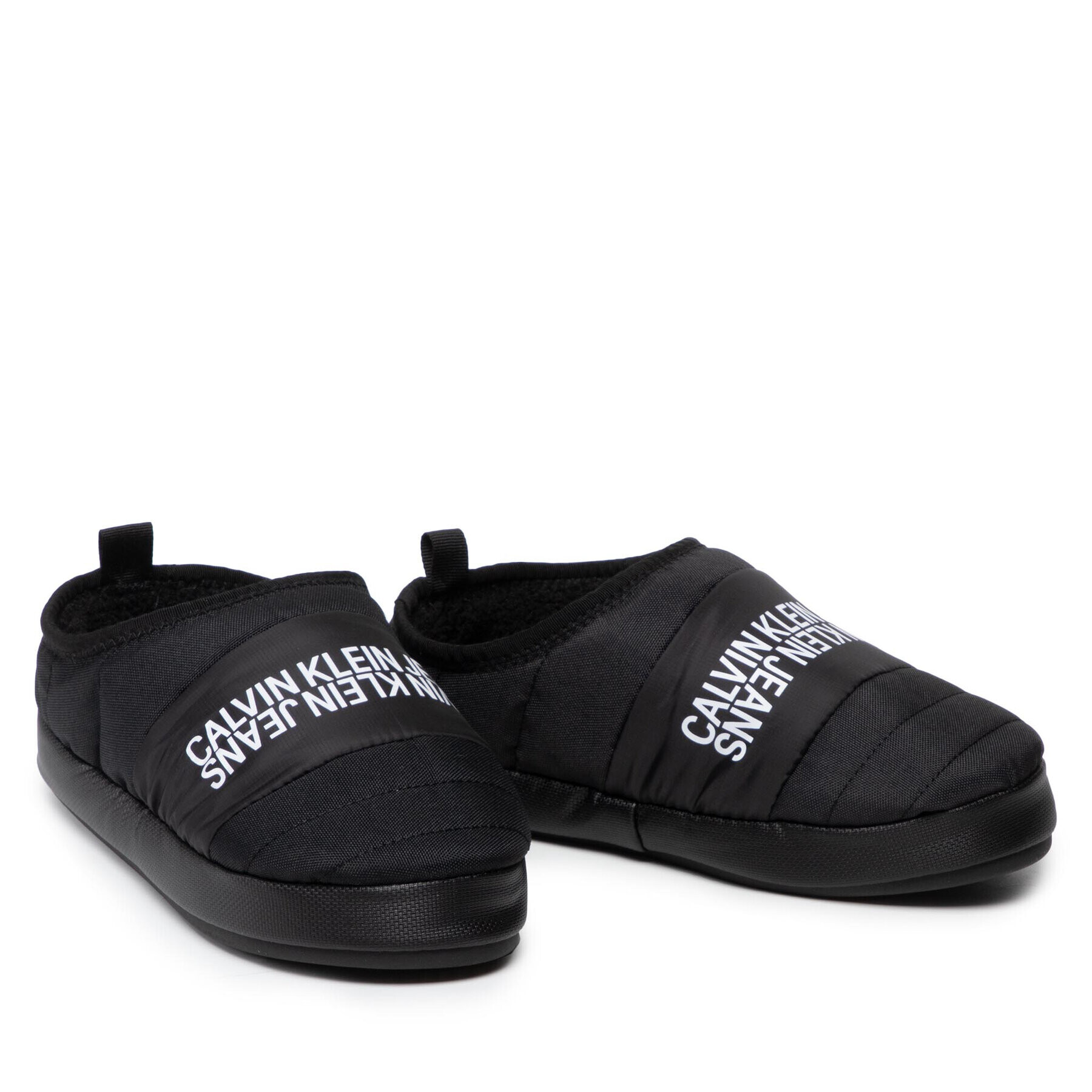 Calvin Klein Jeans Пантофи Home Shoe Slipper W Warm Linning YM0YM00242 Черен - Pepit.bg