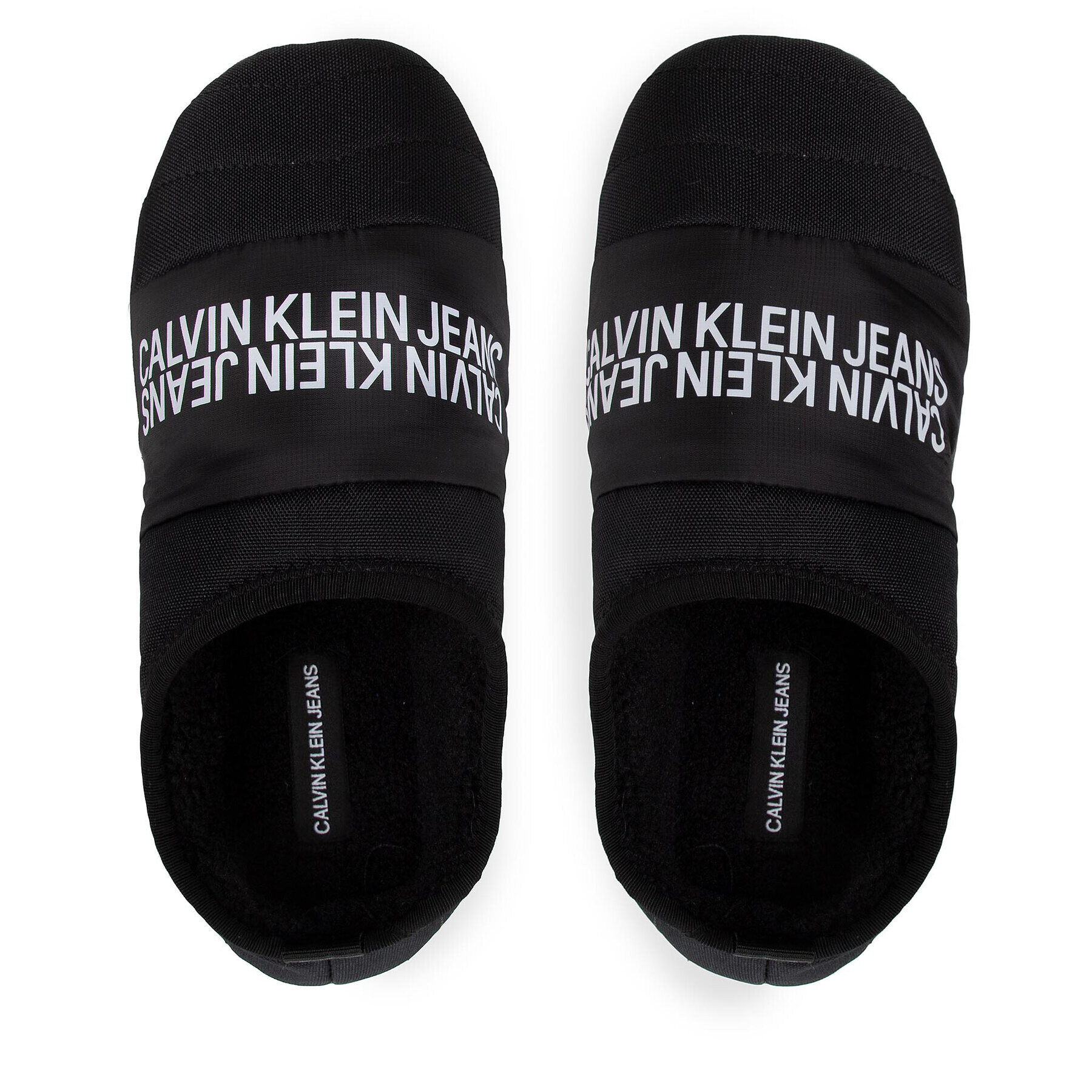 Calvin Klein Jeans Пантофи Home Shoe Slipper W Warm Linning YM0YM00242 Черен - Pepit.bg