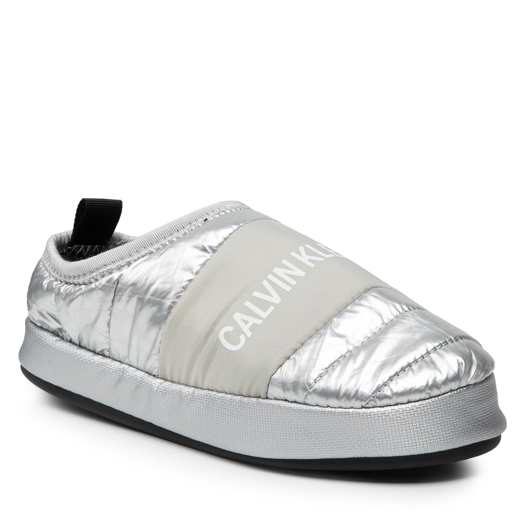 Calvin Klein Jeans Пантофи Home Shoe Slipper YW0YW00479 Сребрист - Pepit.bg