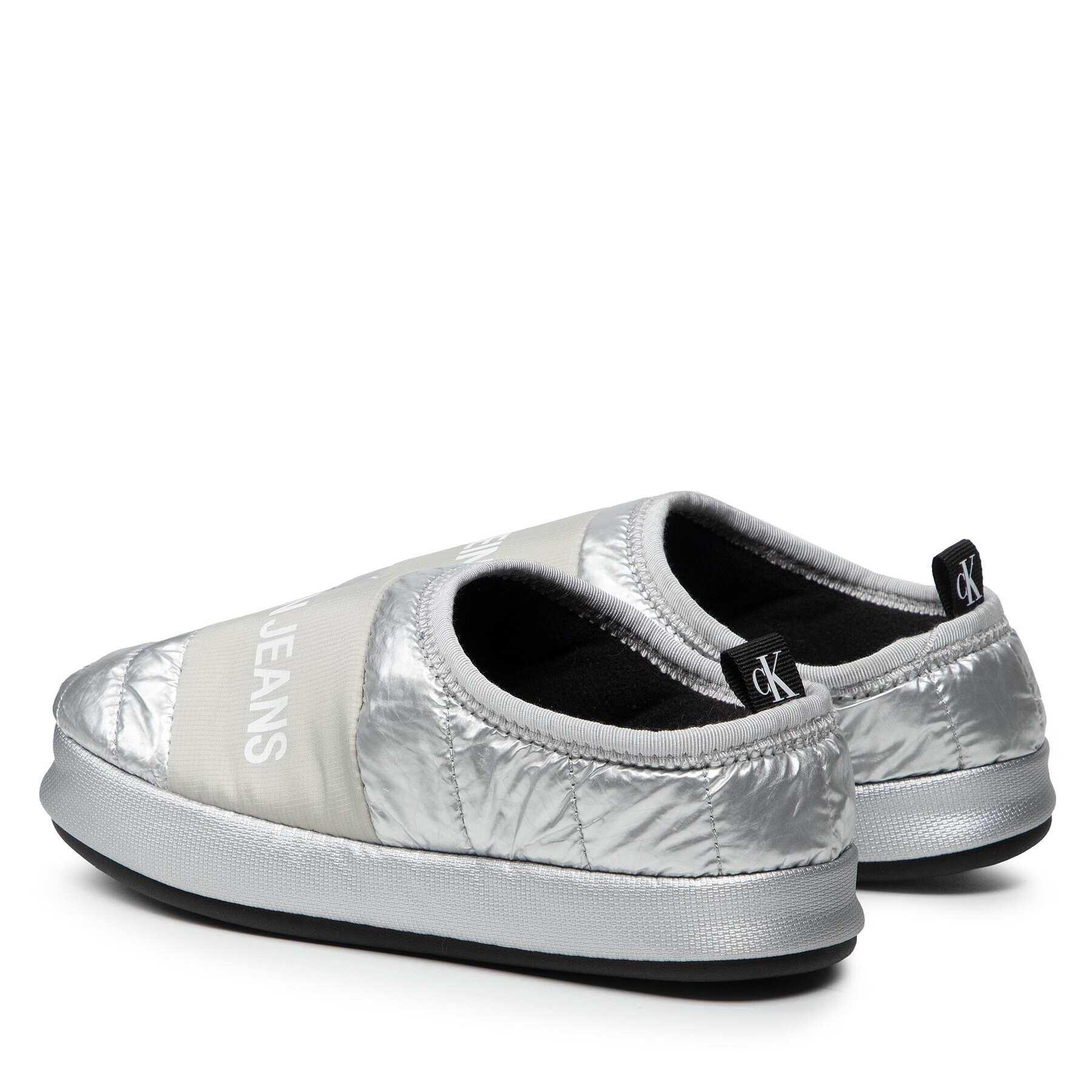 Calvin Klein Jeans Пантофи Home Shoe Slipper YW0YW00479 Сребрист - Pepit.bg