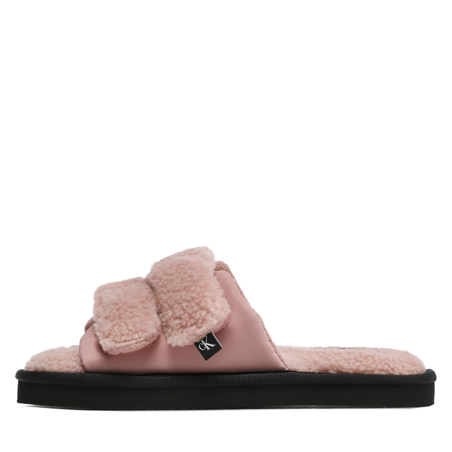 Calvin Klein Jeans Пантофи Home Slide Velcro Shearling YW0YW00861 Розов - Pepit.bg